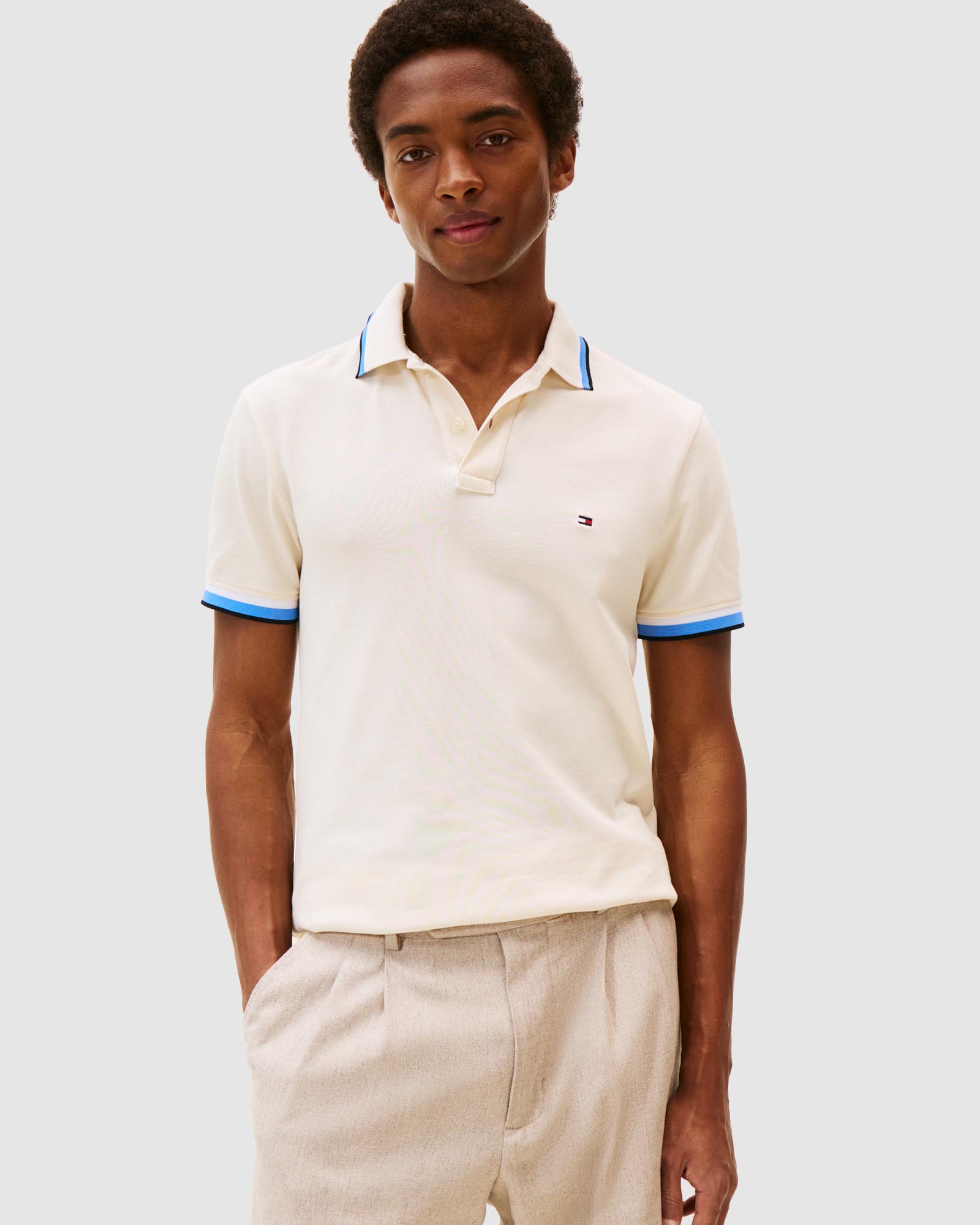 Cuff Interest Slim Fit Polo