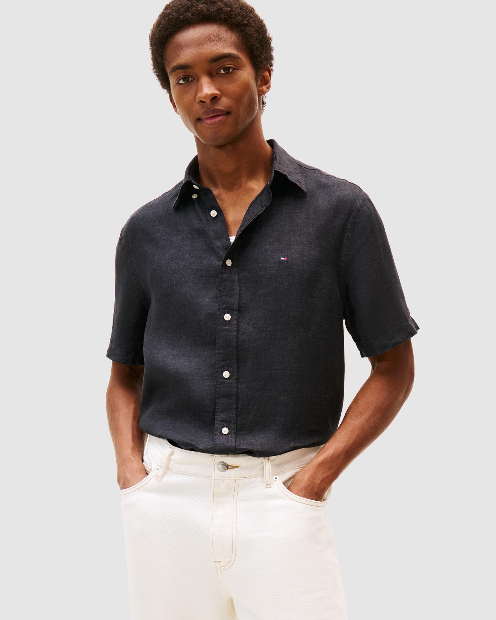 Pigment Dyed Linen Shirt