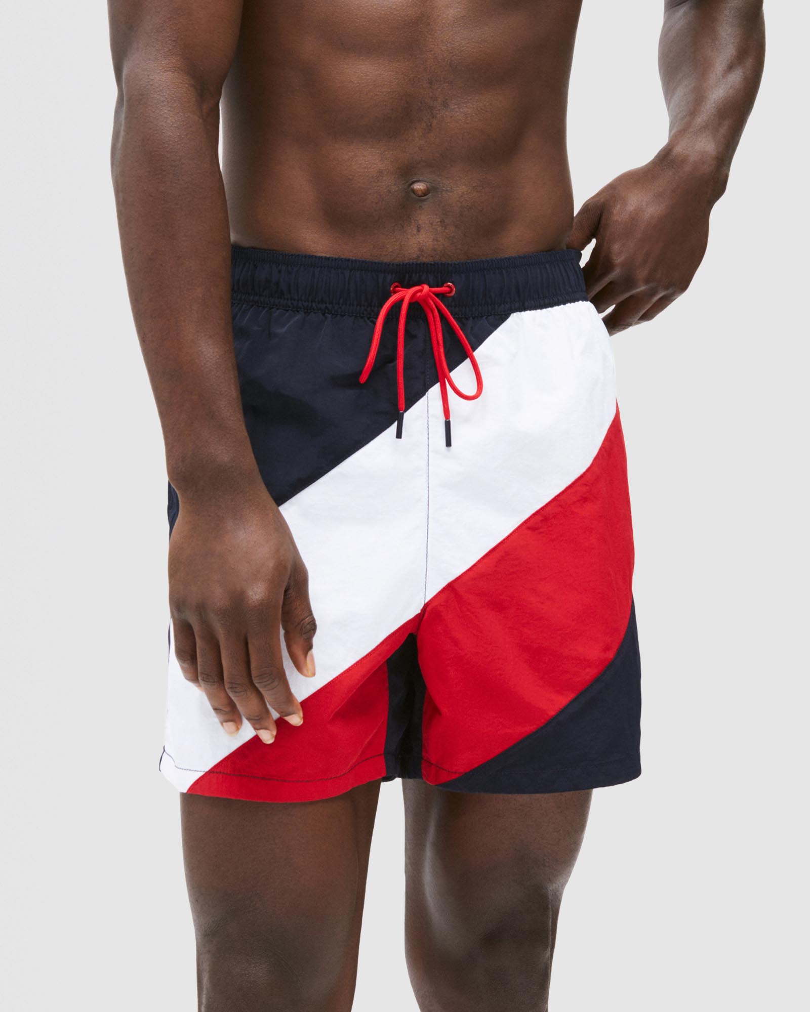 Medium Diagonal Swim Shorts