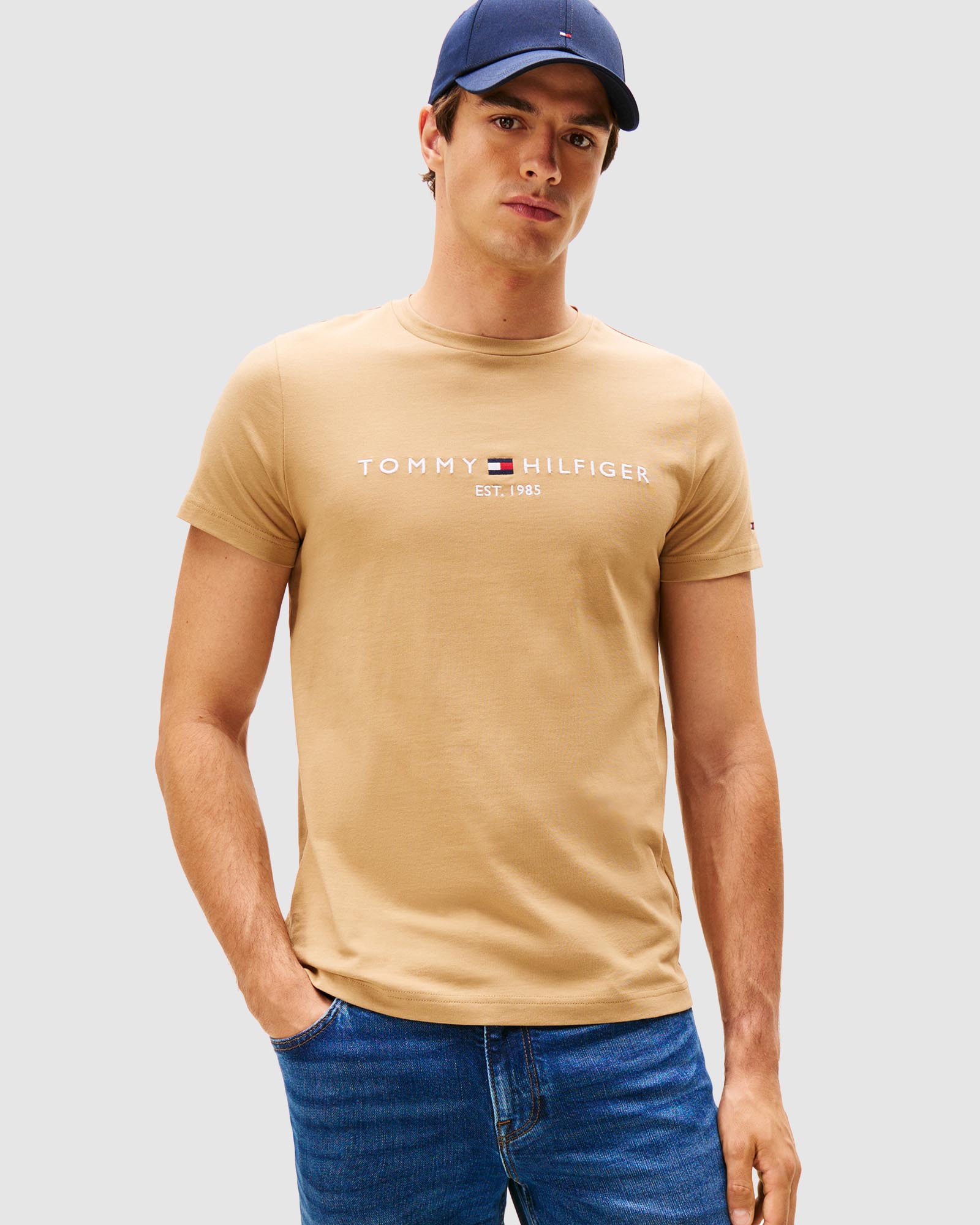 Logo Embroidery Slim T-Shirt
