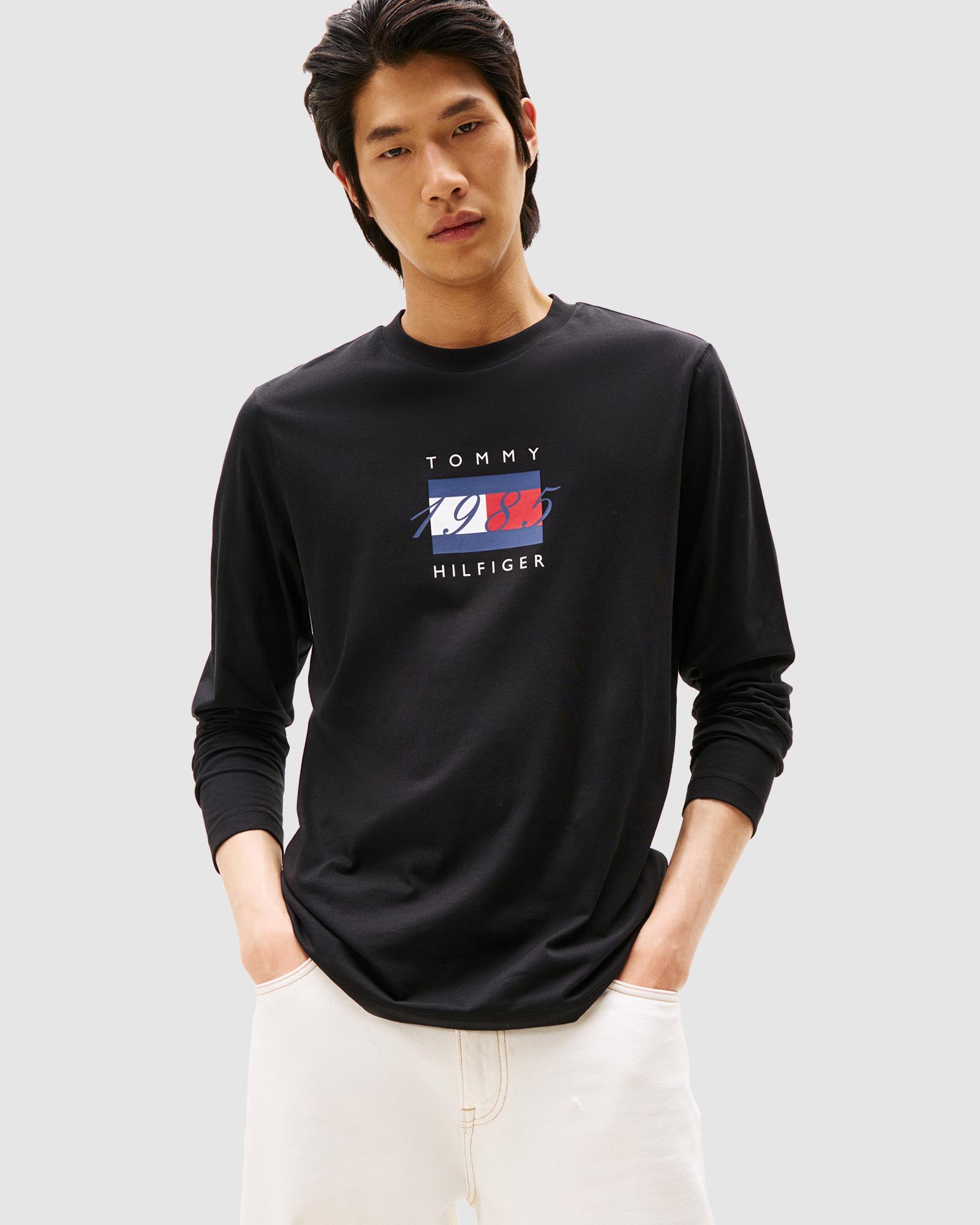 Flag Graphic Jersey LS T-Shirt