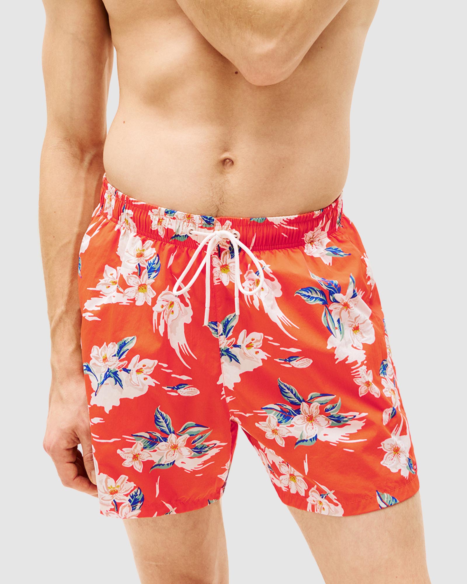 Print Mid-Length Swim Shorts