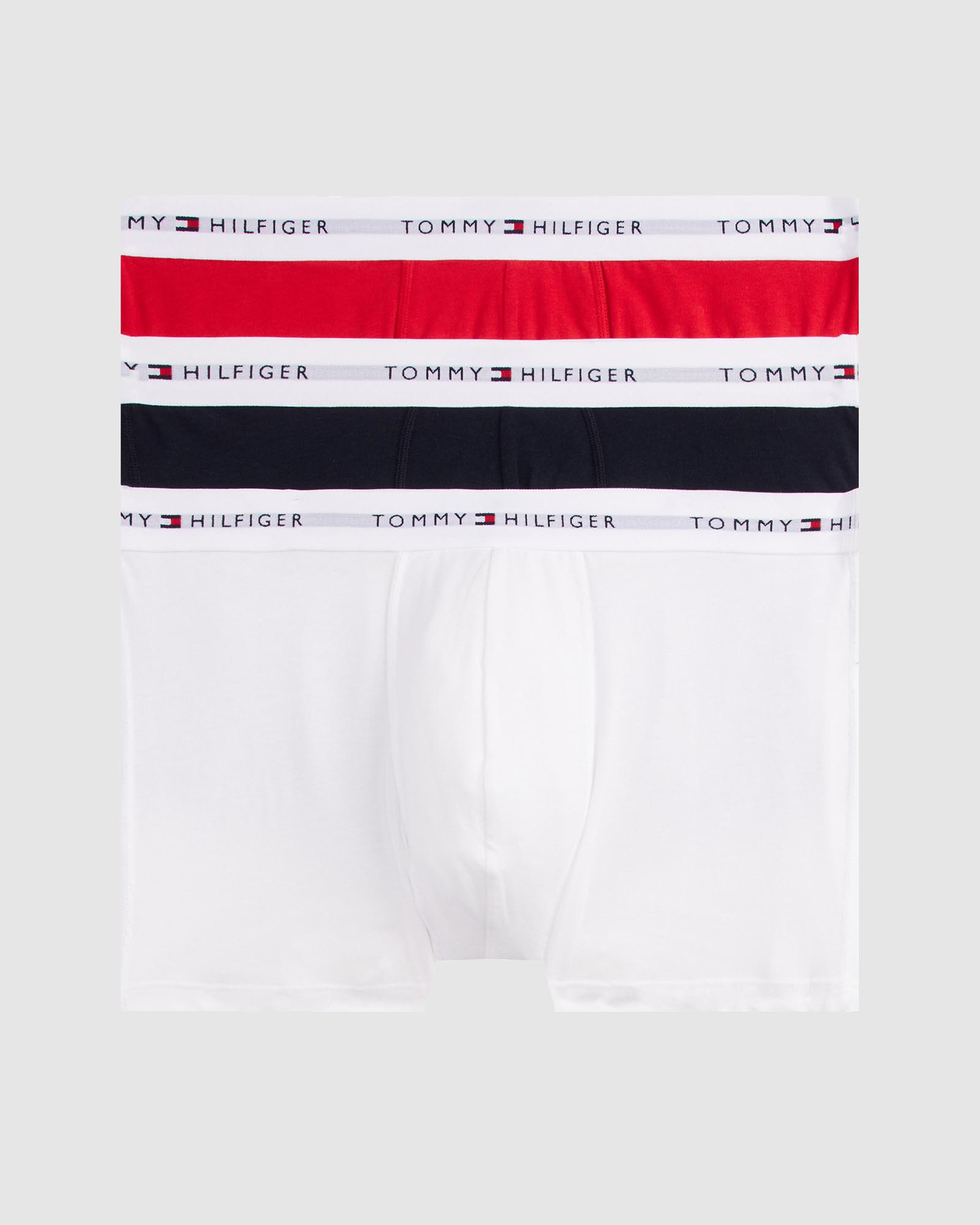 3-Pack Signature Cotton Waistband Trunks