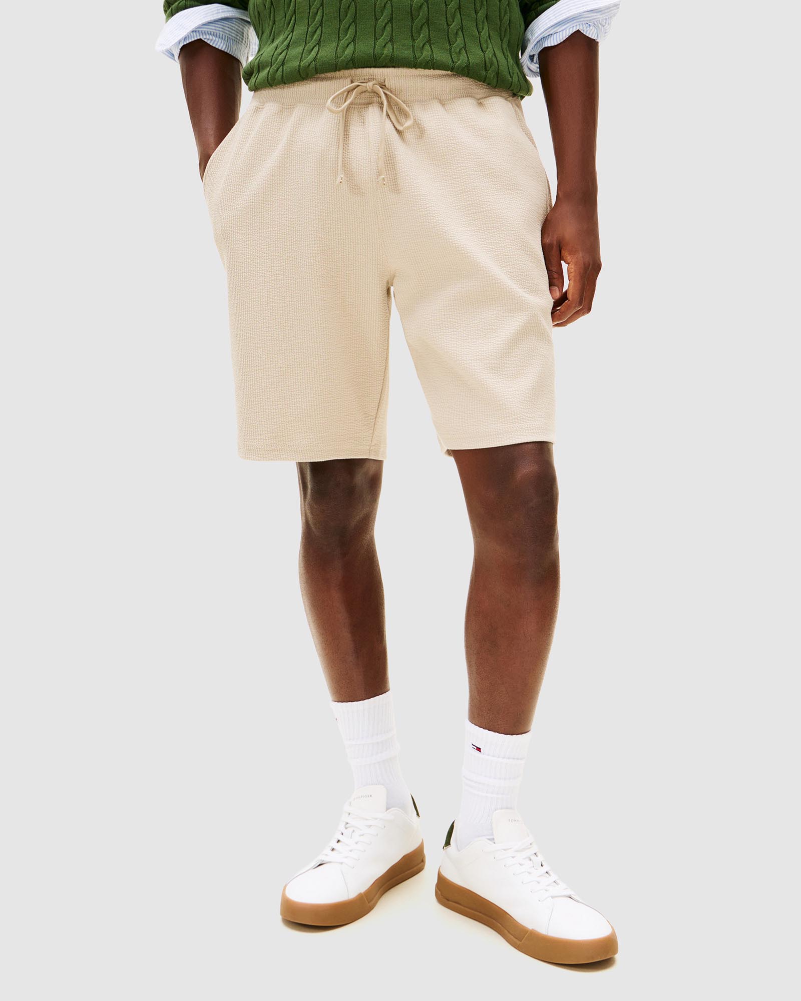 Seersucker Sweatshorts