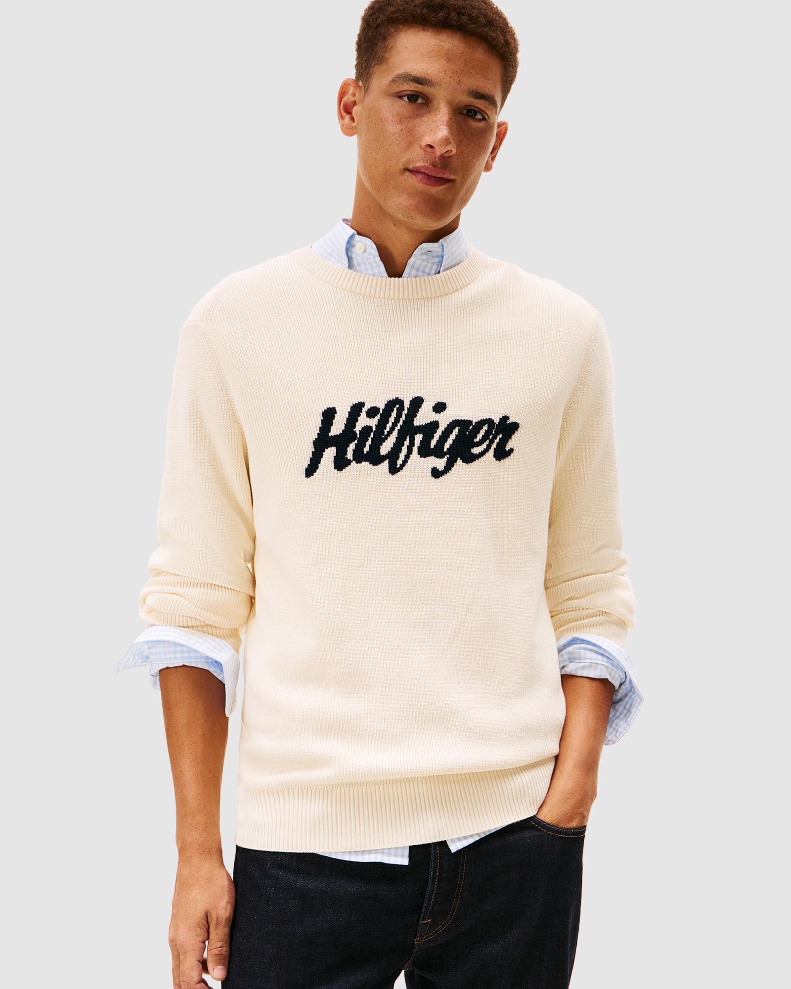 Cotton Graphic Crew Neck