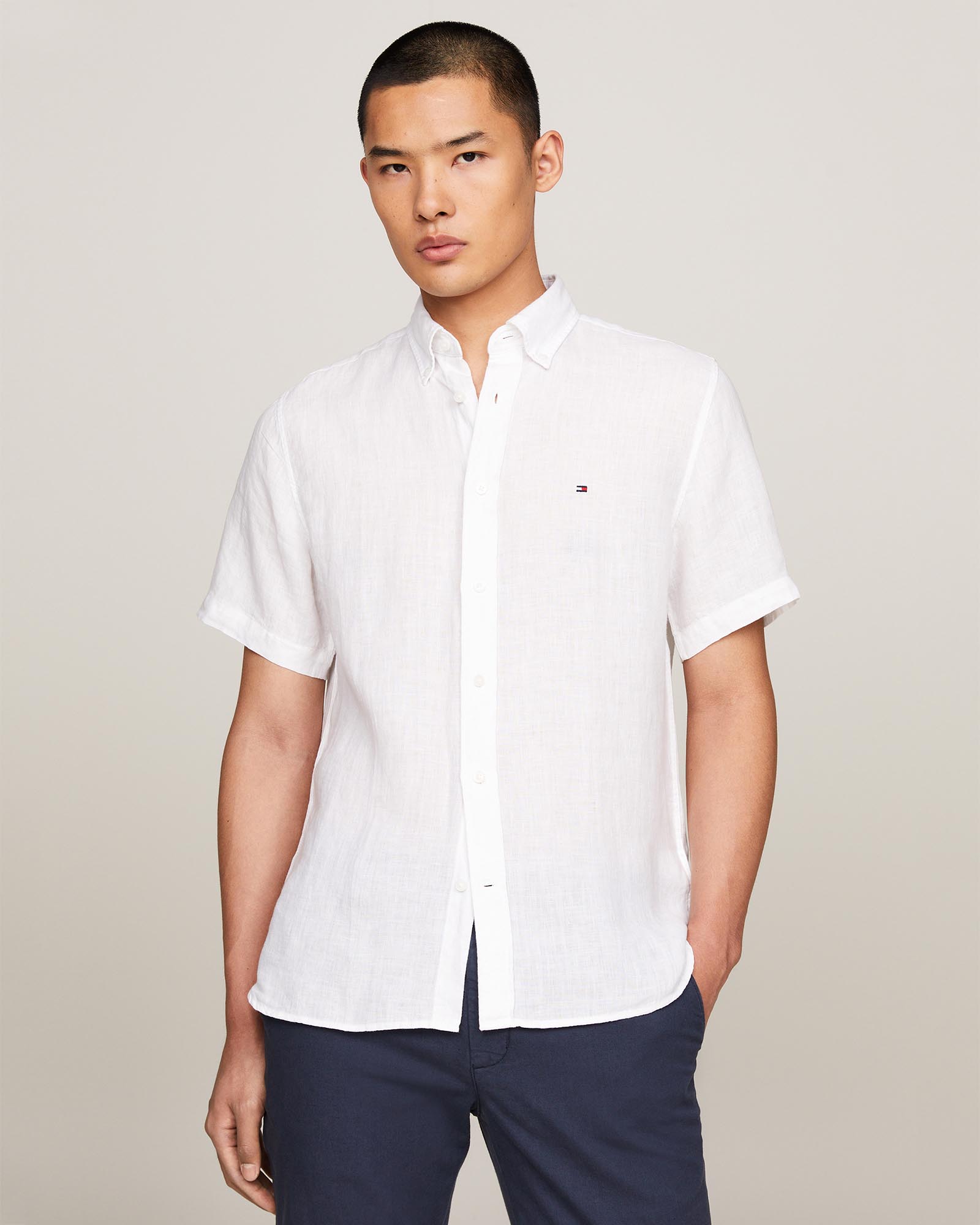 Washed Pure Linen Shirt