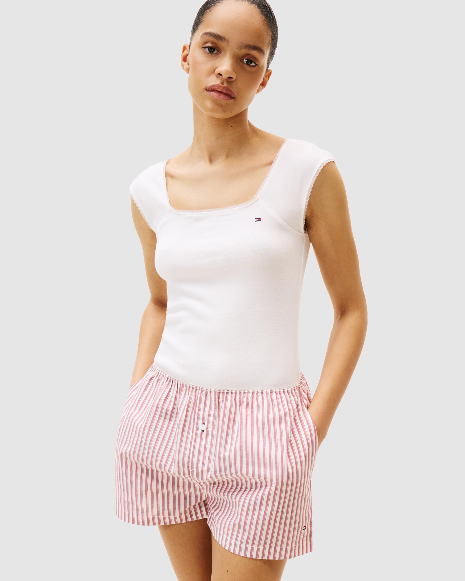 Pointelle Poplin Set With Eyemask - Iconic Exclusive