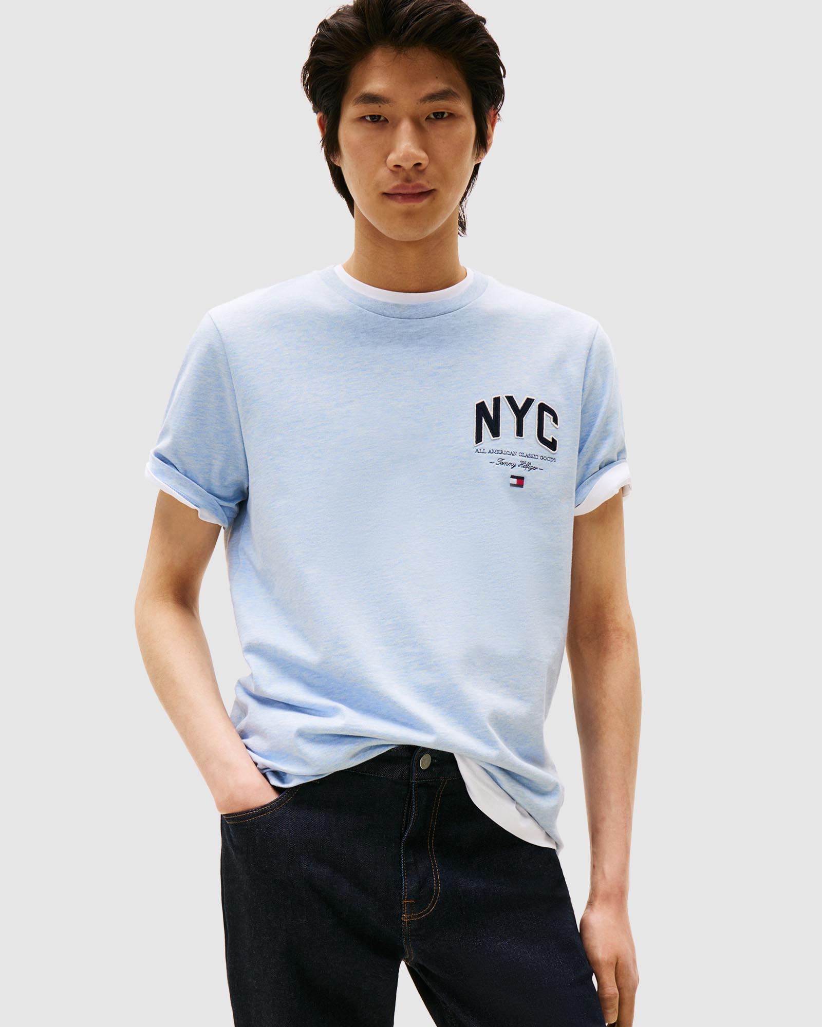 Athleisure Logo Embroidery T-Shirt