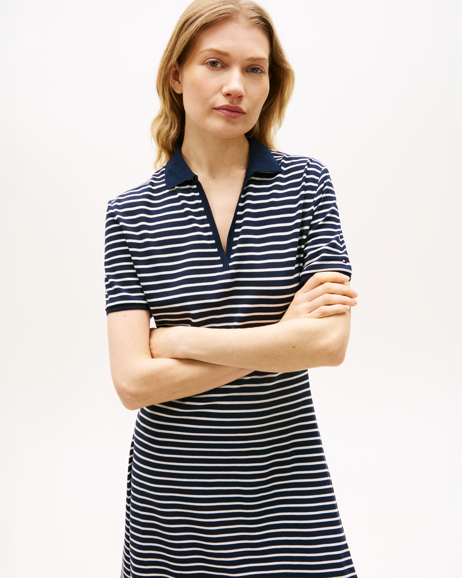 Pique Mini Lyocell Polo Dress