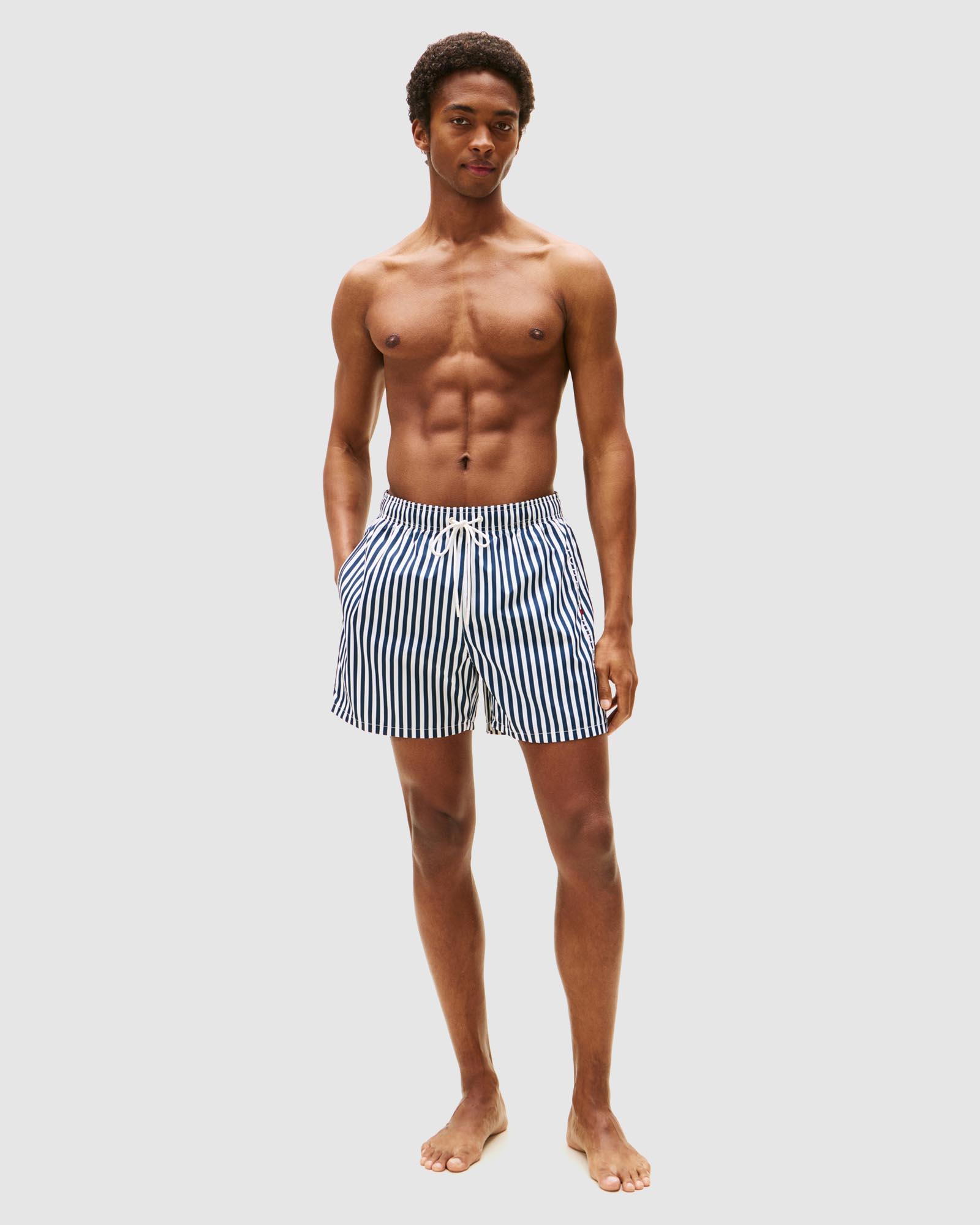 Medium Drawstring Print Swim Shorts