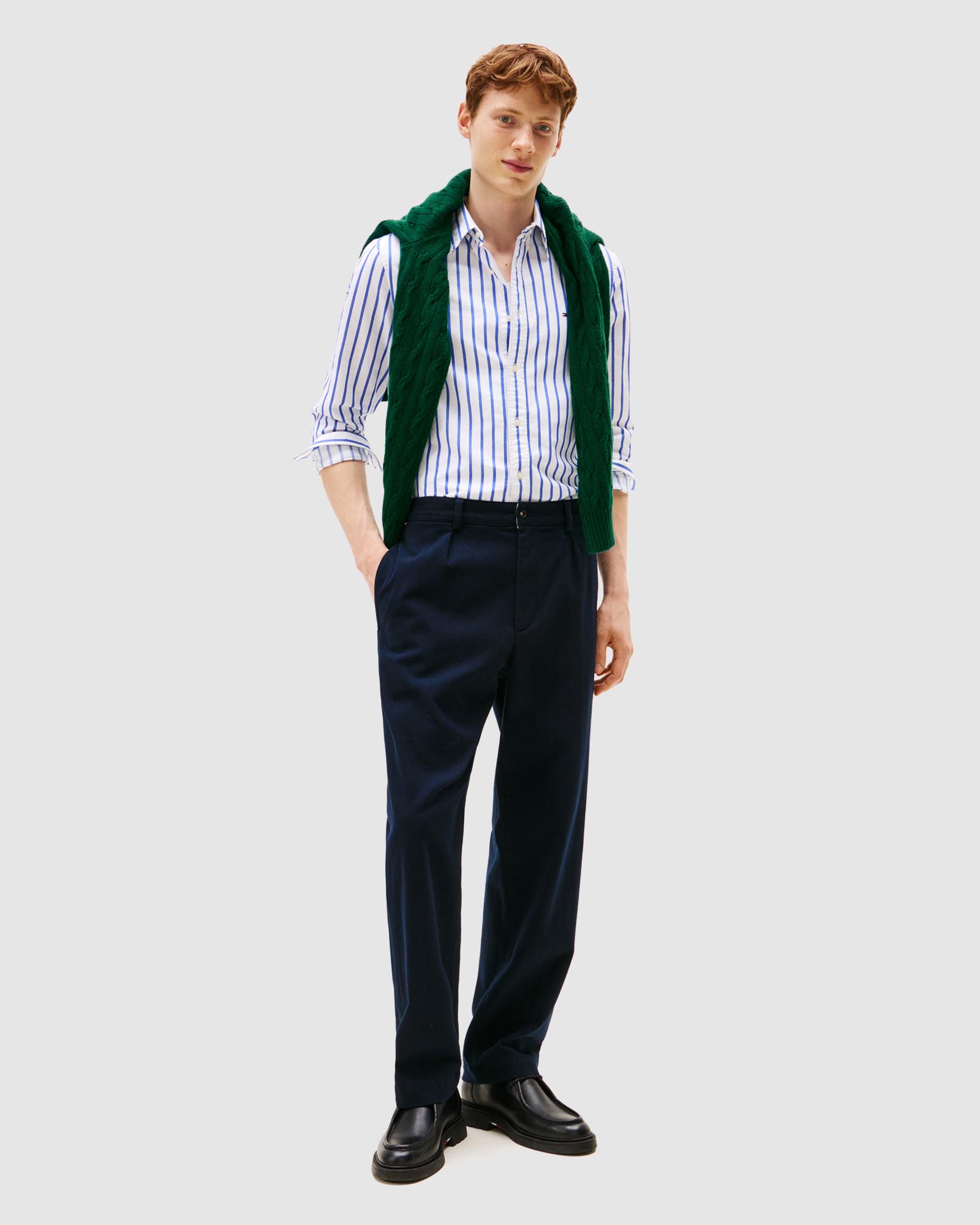 Regular Fit Stripe Oxford Shirt
