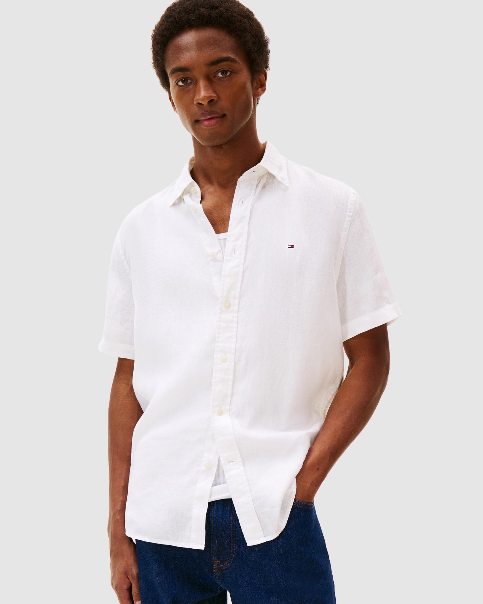 Pigment Dyed Linen Shirt