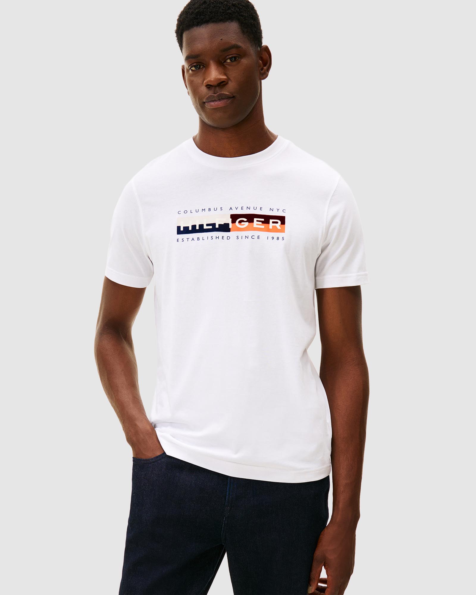 Colour Block Graphic Tee