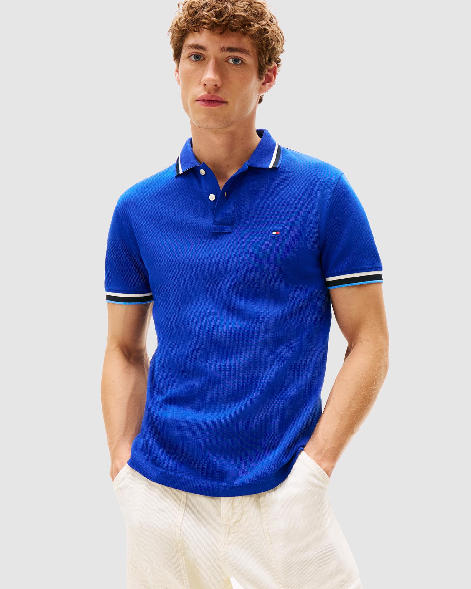 Cuff Slim Fit Polo