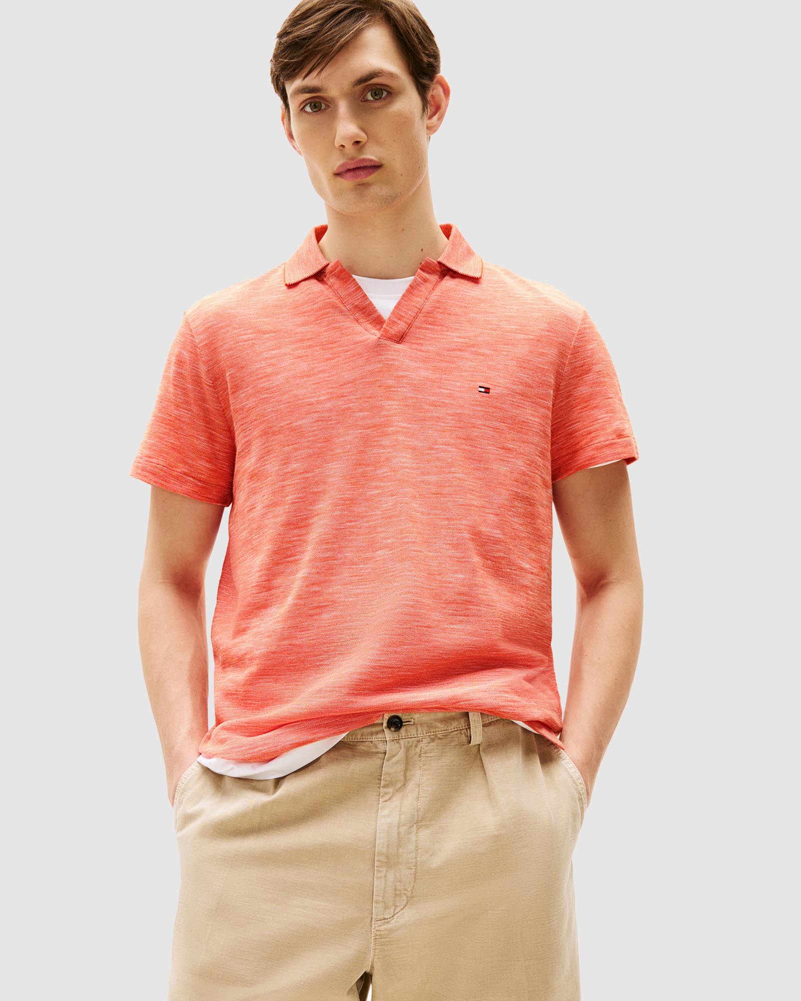 Regular Fit Textured Oxford Polo Shirt