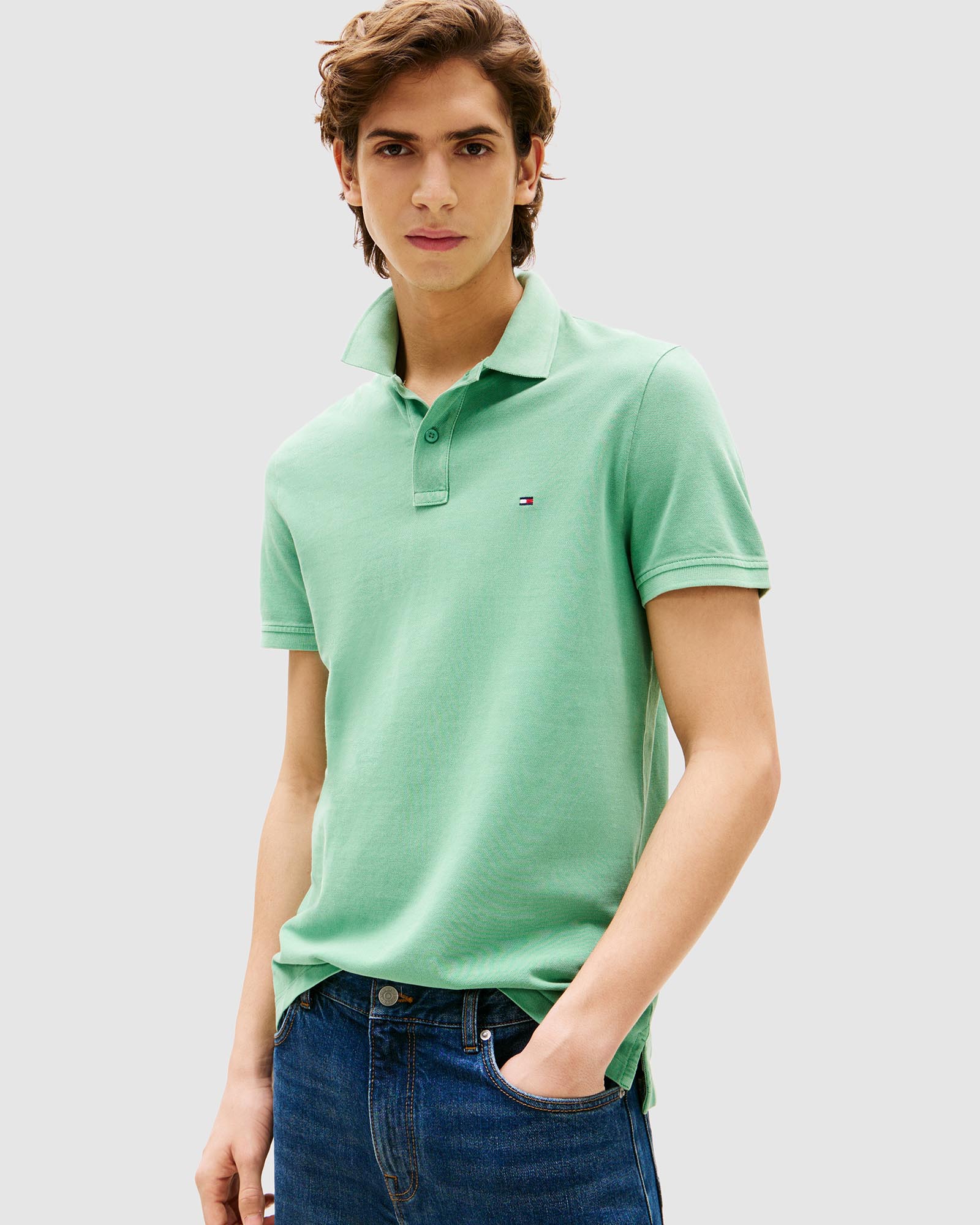 Regular Fit Flag Embroidery Polo Shirt