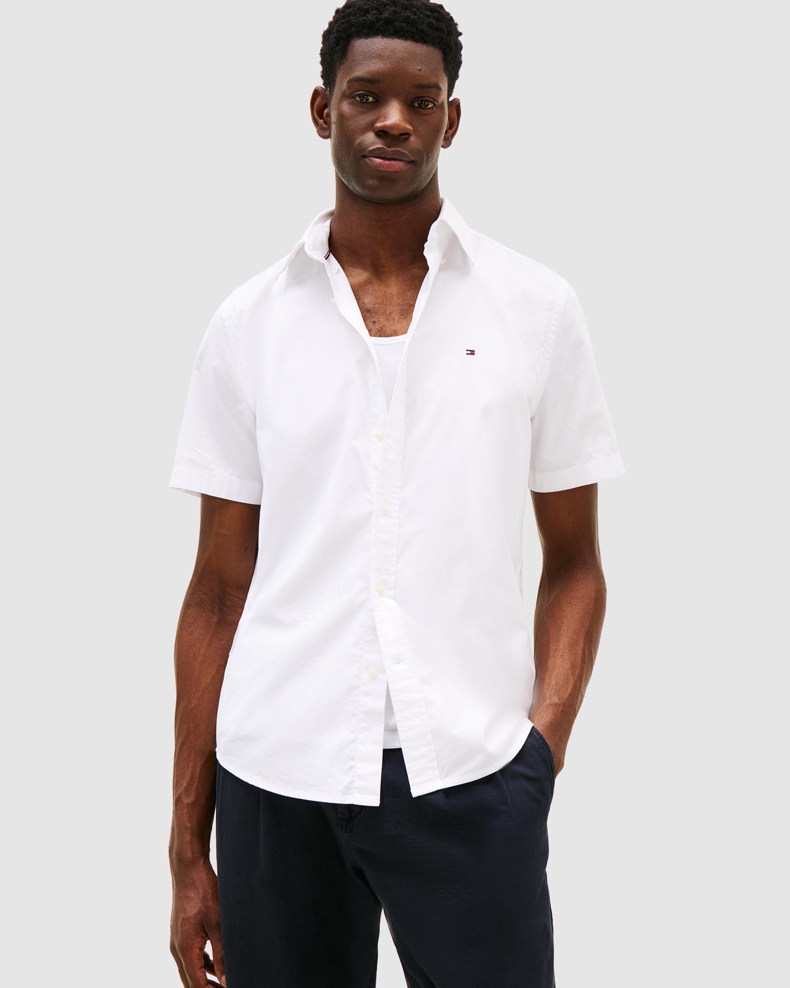 Flex Poplin Solid Shirt