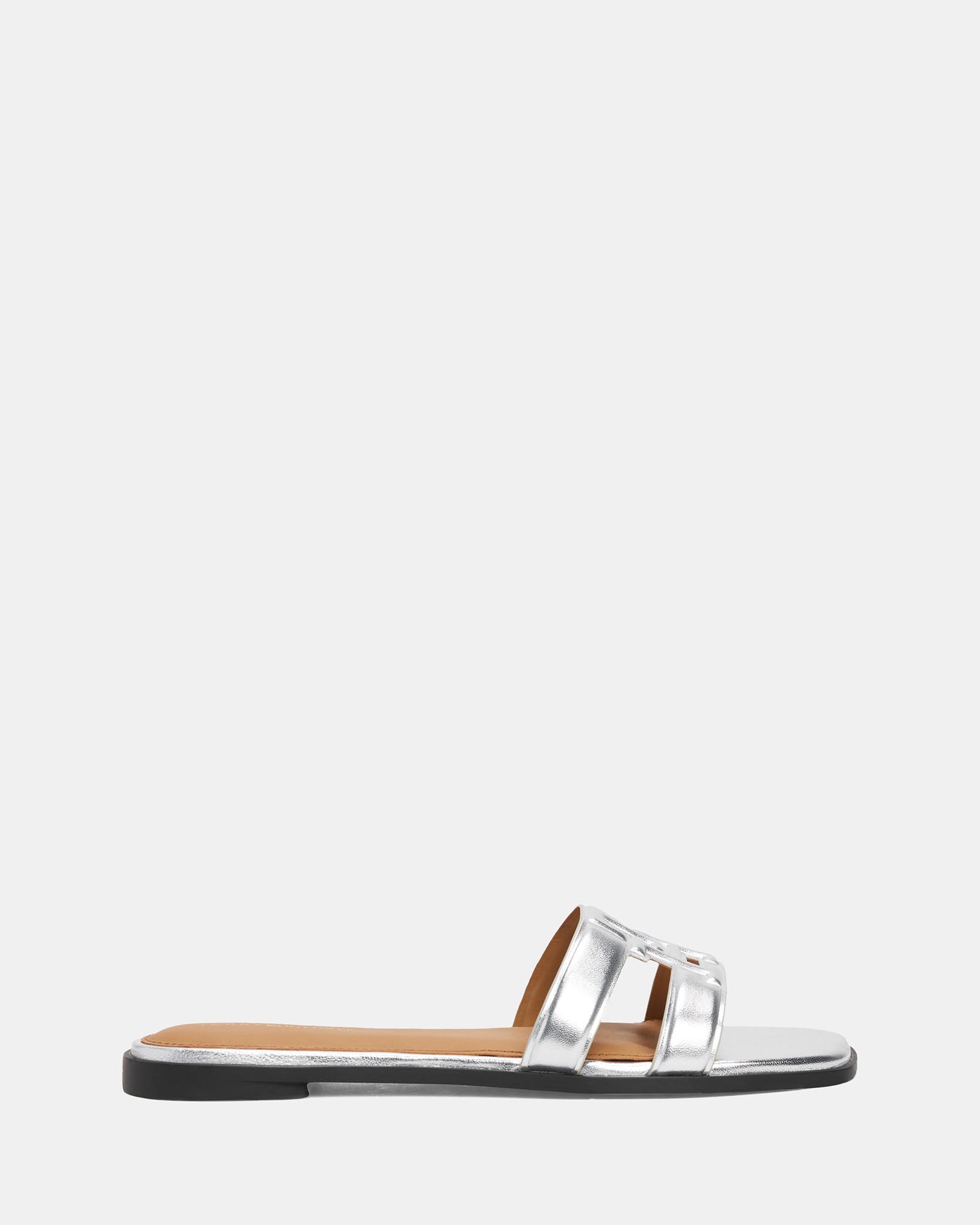 Logo Strap Metallic Mules - Women's