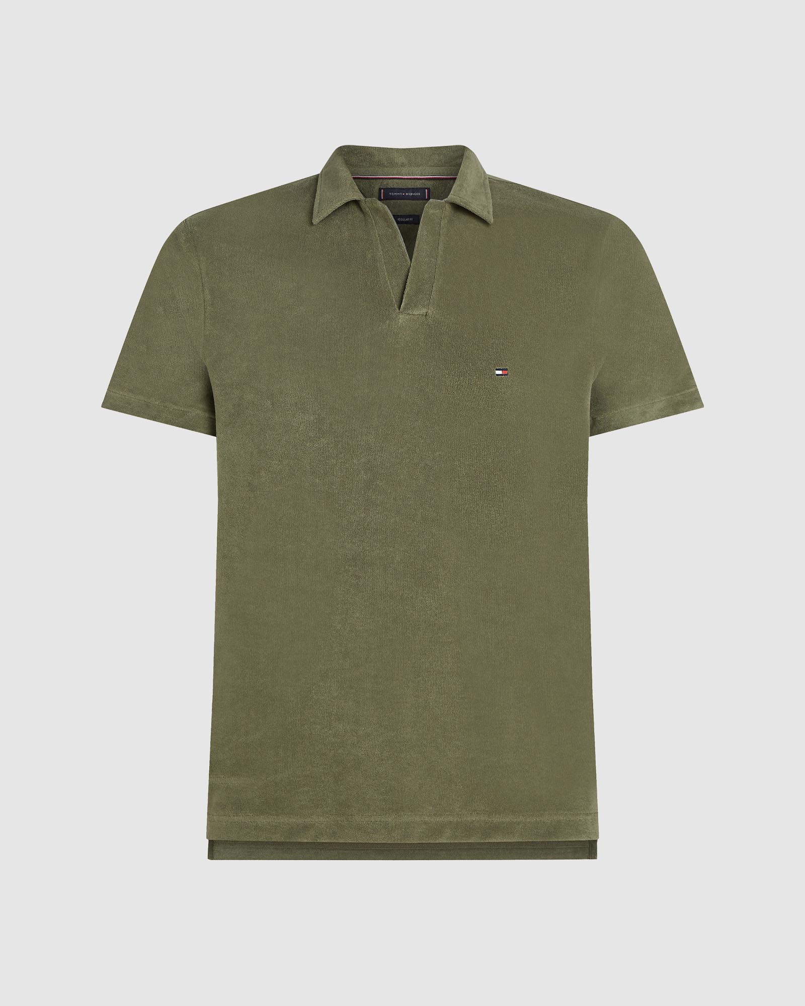 Regular Fit Towelling Polo Shirt - ICONIC EXCLUSIVE