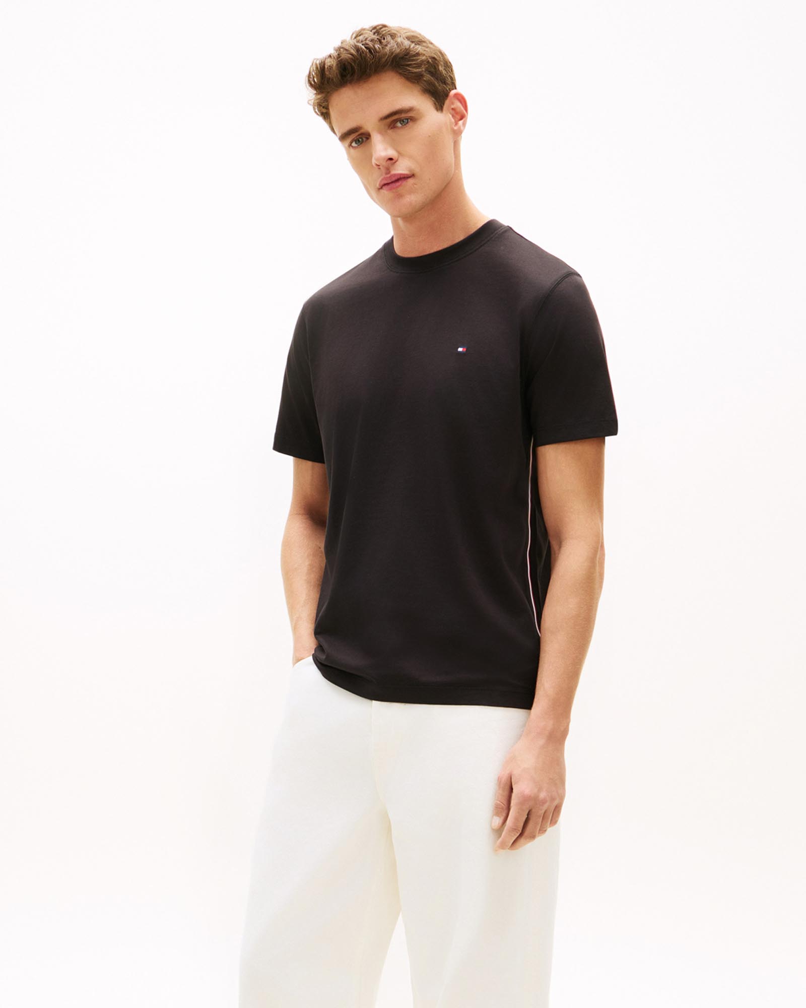 Global Stripe Side Seam Jersey T-Shirt