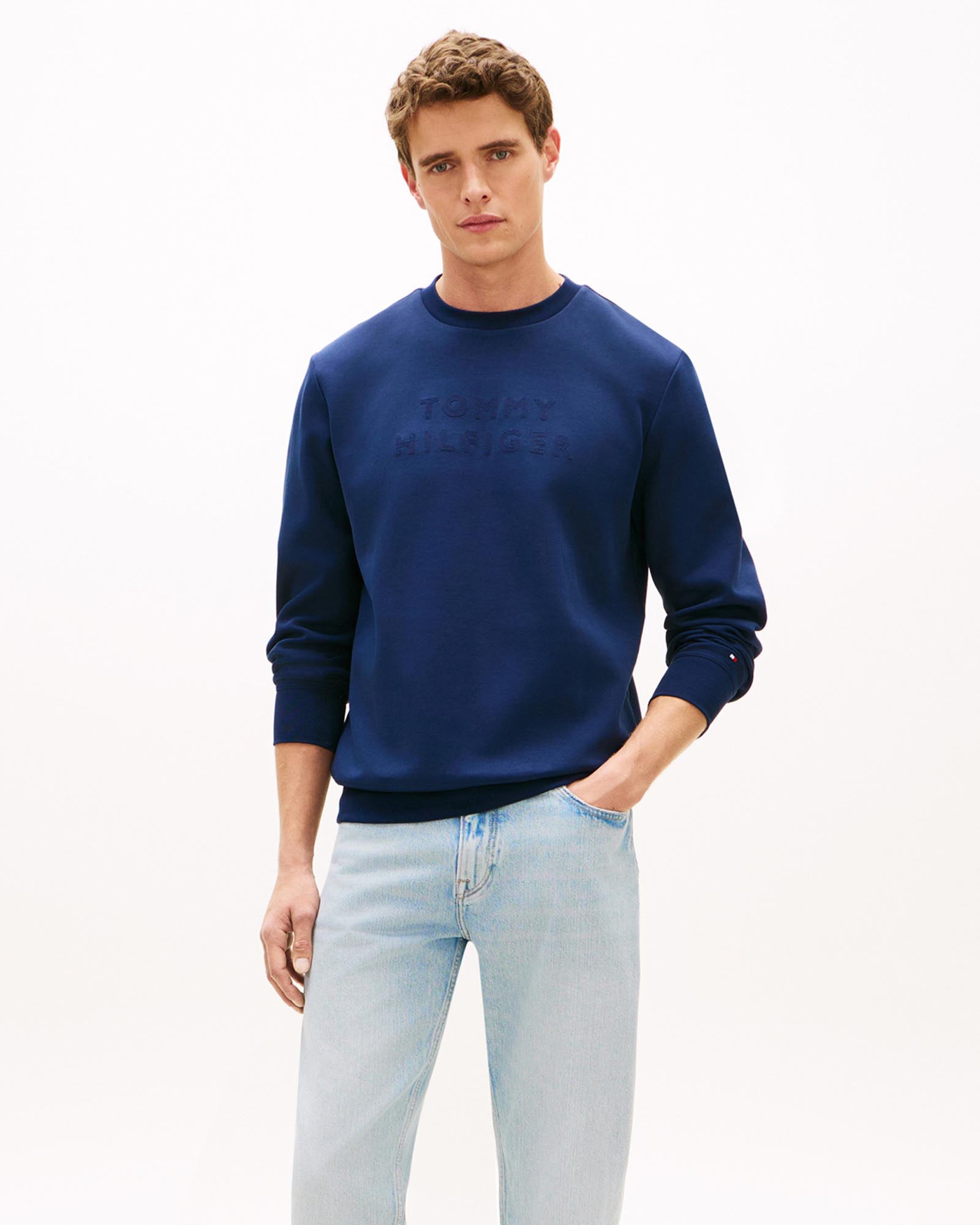 Mixed Media Intechno Crew Neck Sweat