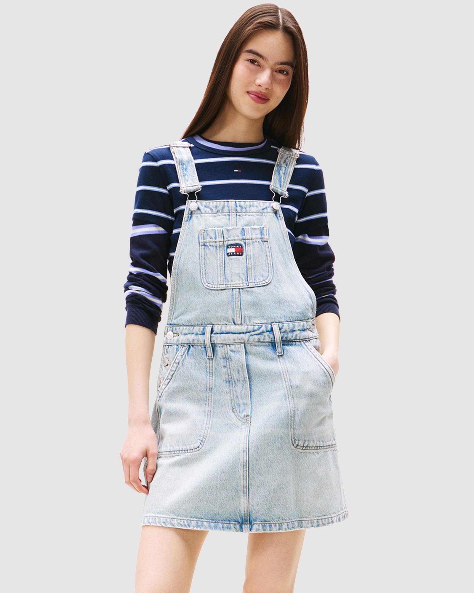 Denim Dungaree Dress