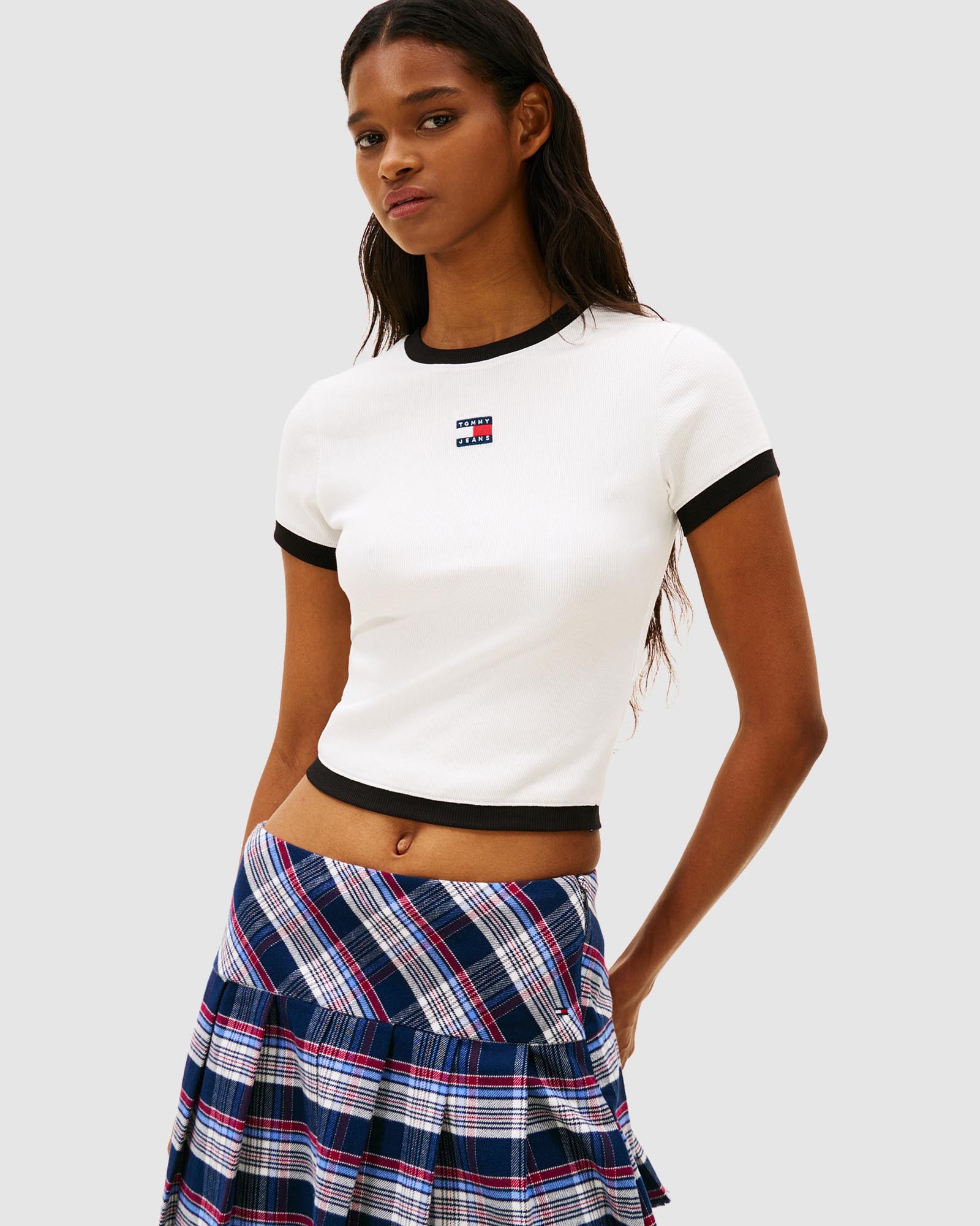 Slim Badge Shortsleeve Rib Tee