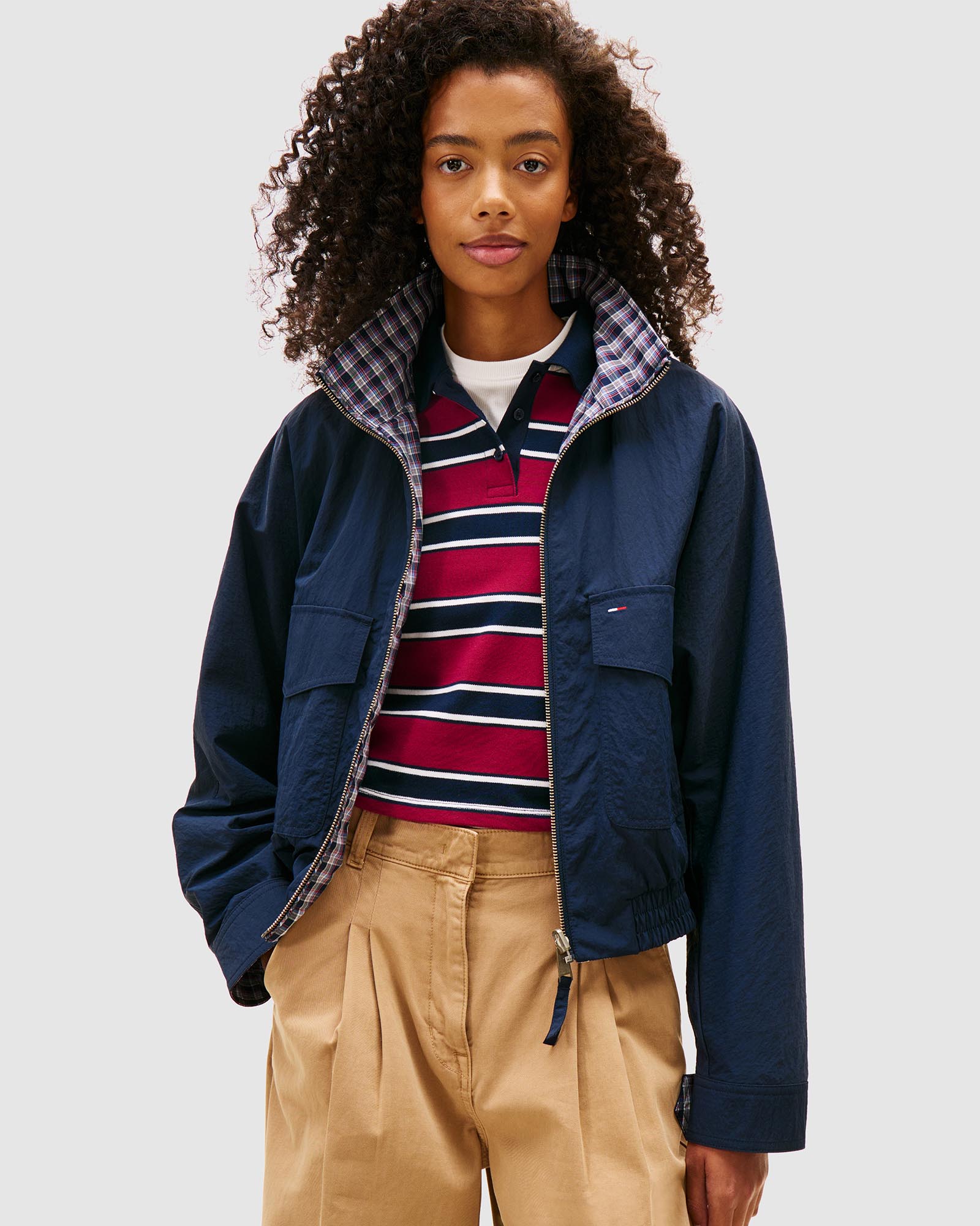 Reversible High Neck Jacket