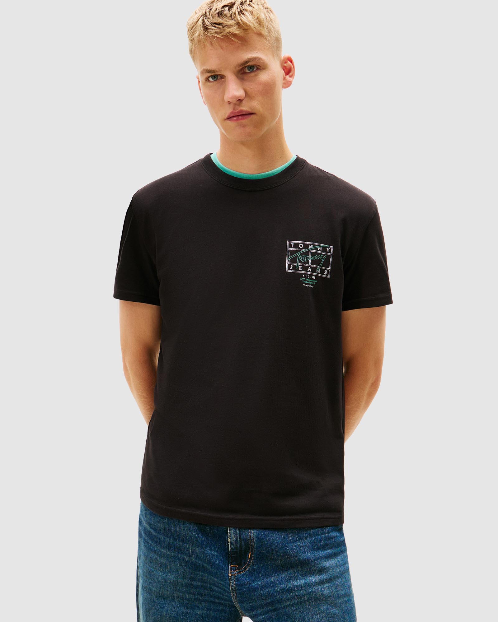Regular Sign Spray Short Sleeve T-Shirt