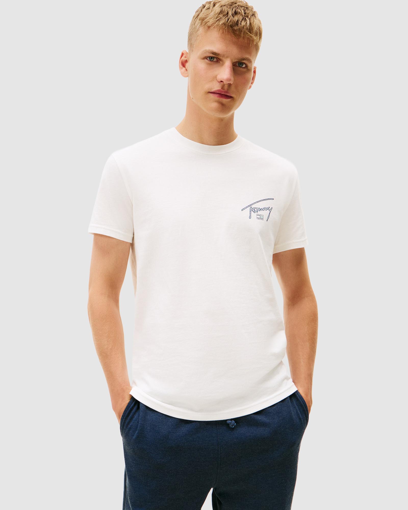 Regular Sign Backprint Short Sleeve T-Shirt