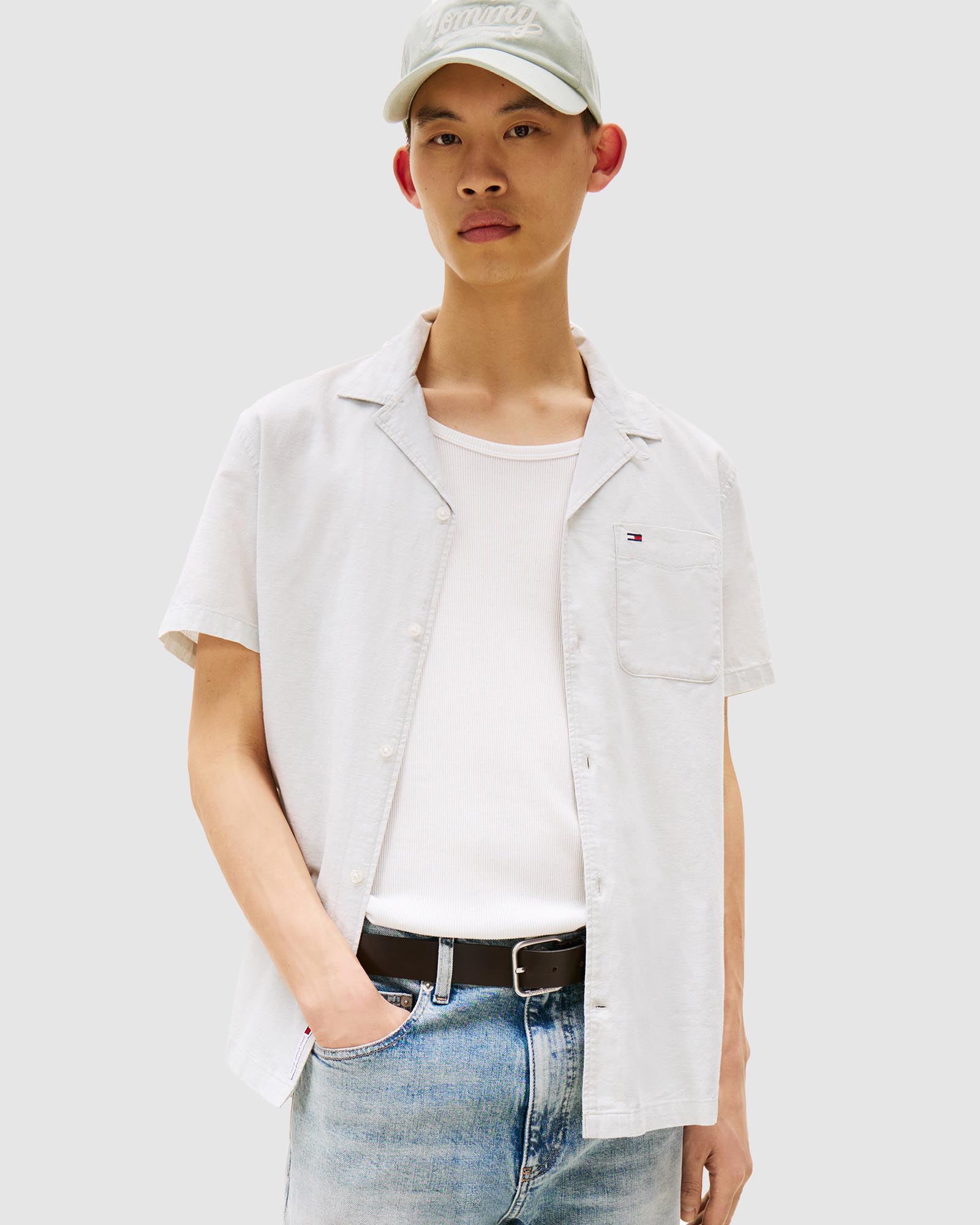 Linen Blend Regular SS Shirt