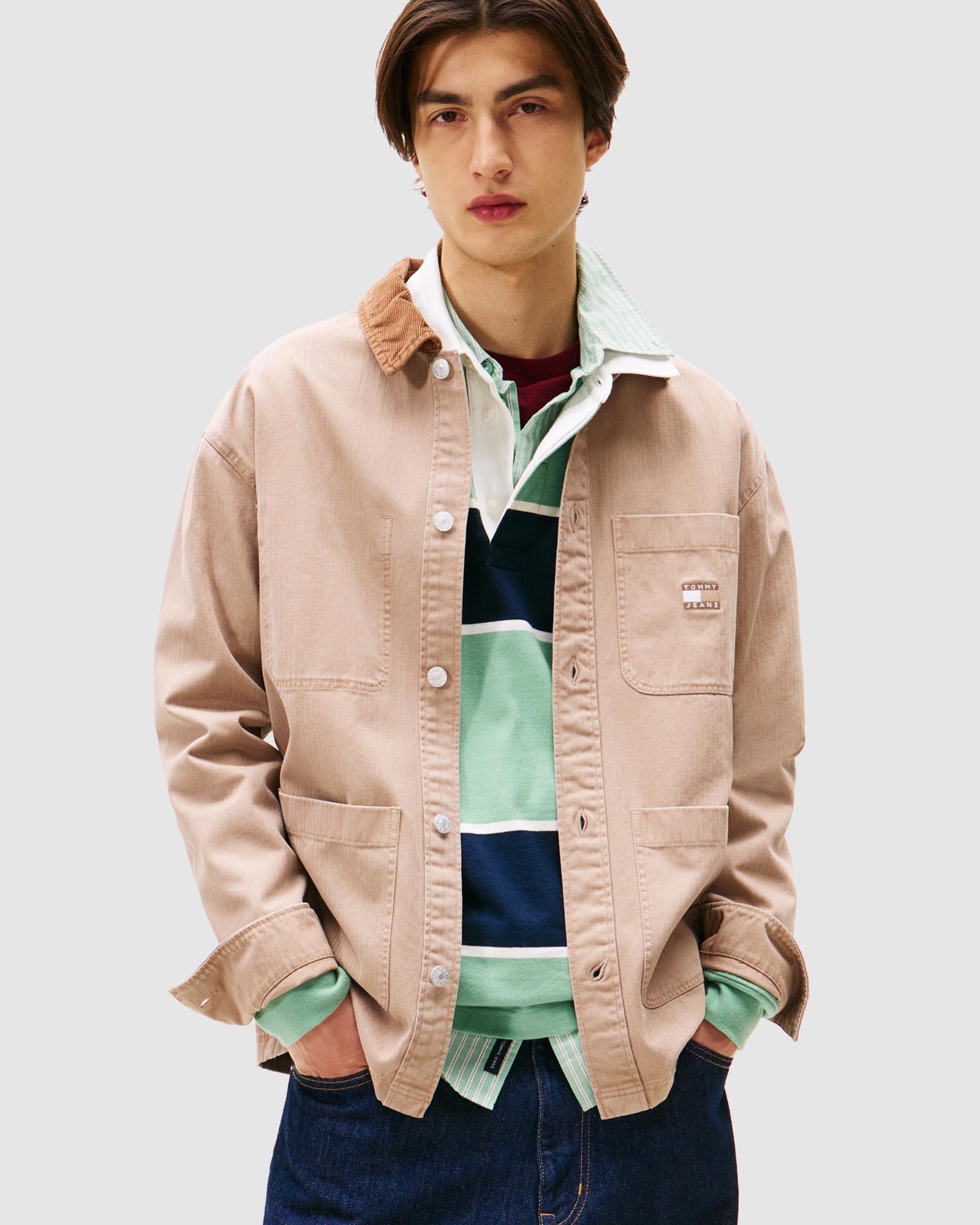Workwear Cord Collar Overshirt
