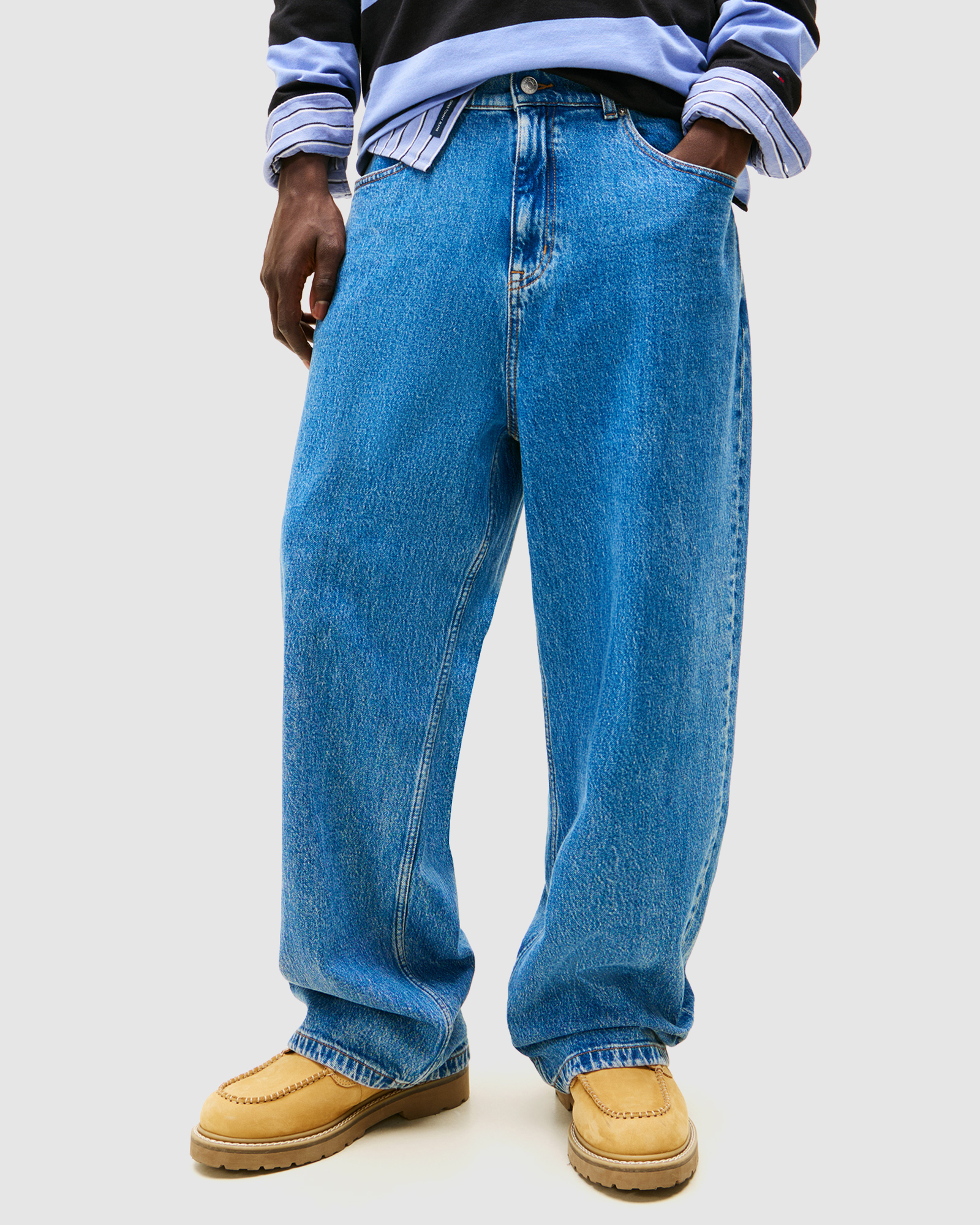 Theo Baggy Turn Up Jeans
