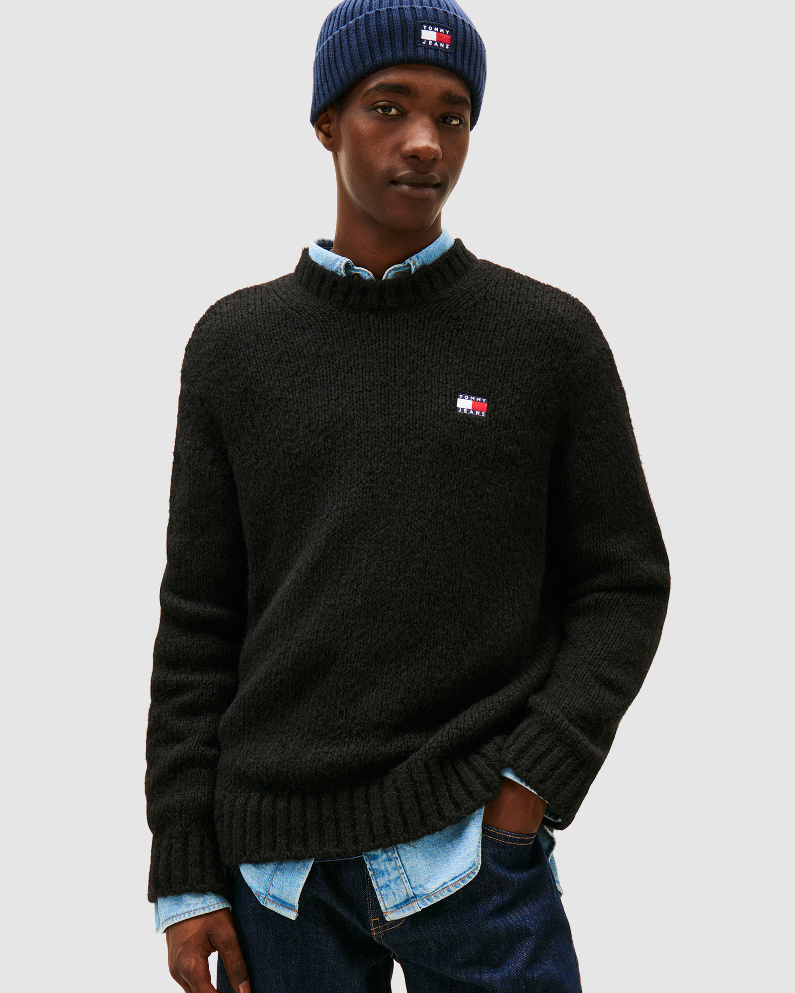 Regular Cosy Texture Badge Sweater