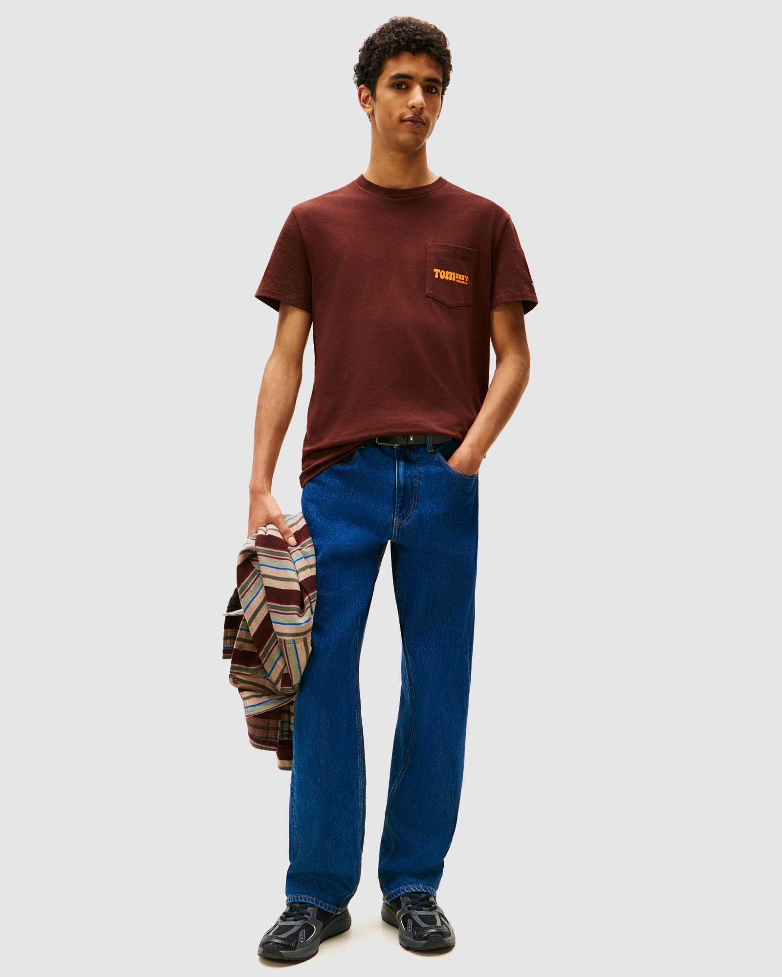 Back Logo Slim Crew Neck T-Shirt