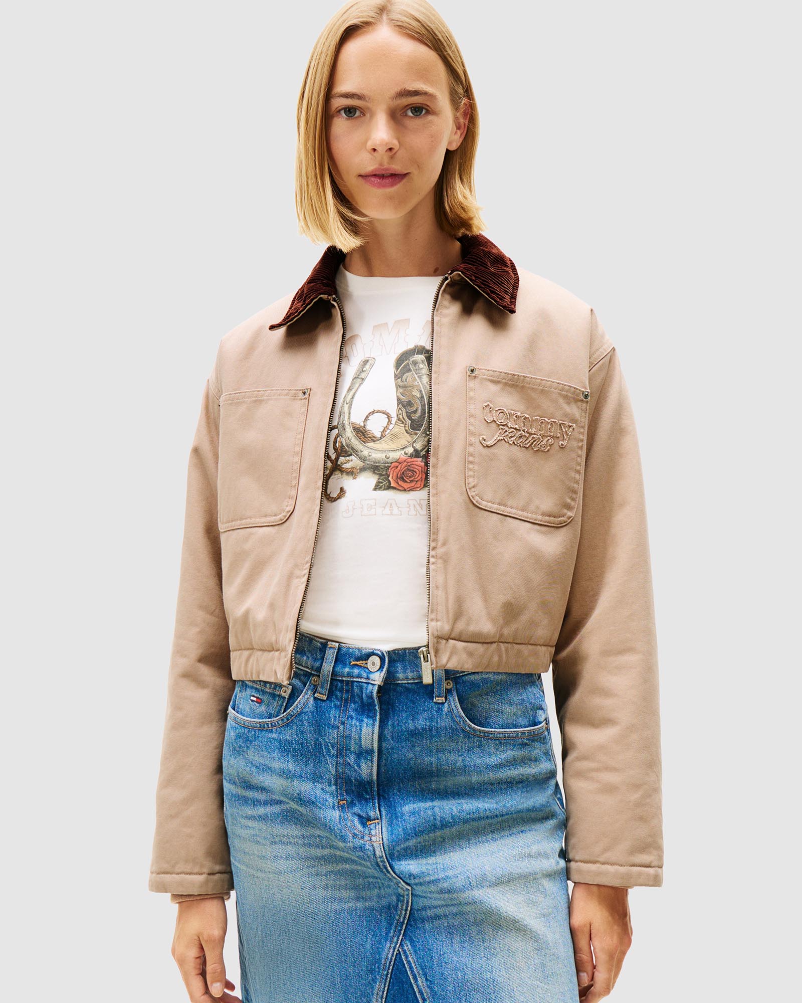 Padded Crop Coach Jacket