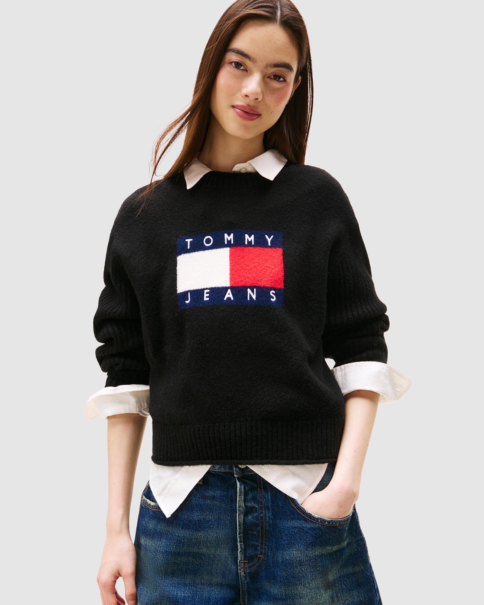 Melange Flag Sweater