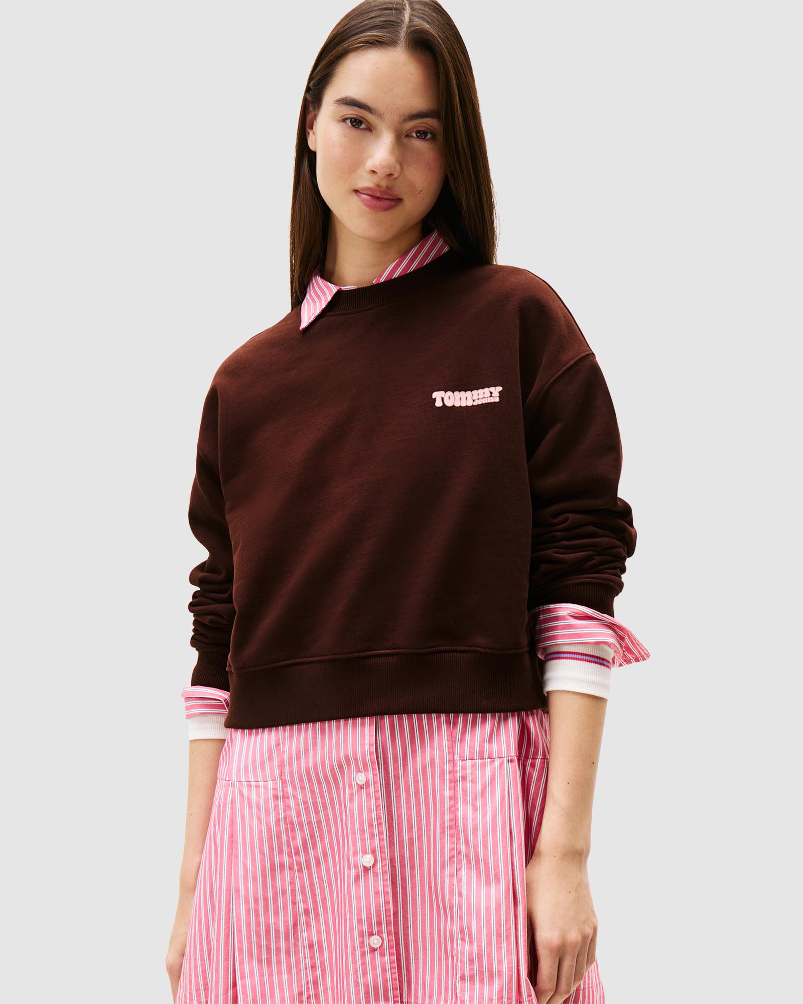 Relax Crop TJ Bubble Crew Sweat
