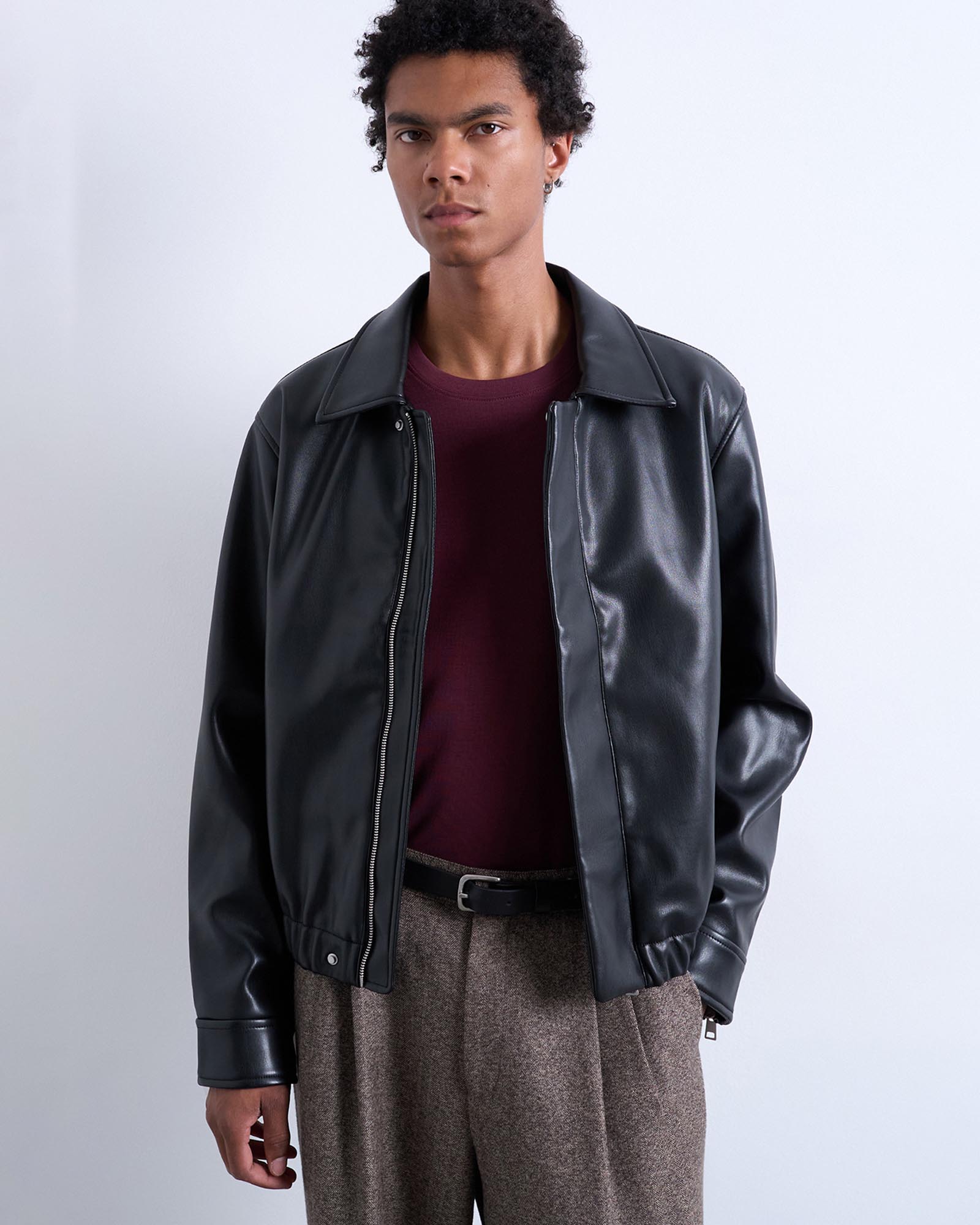 Soft Faux Leather Jacket