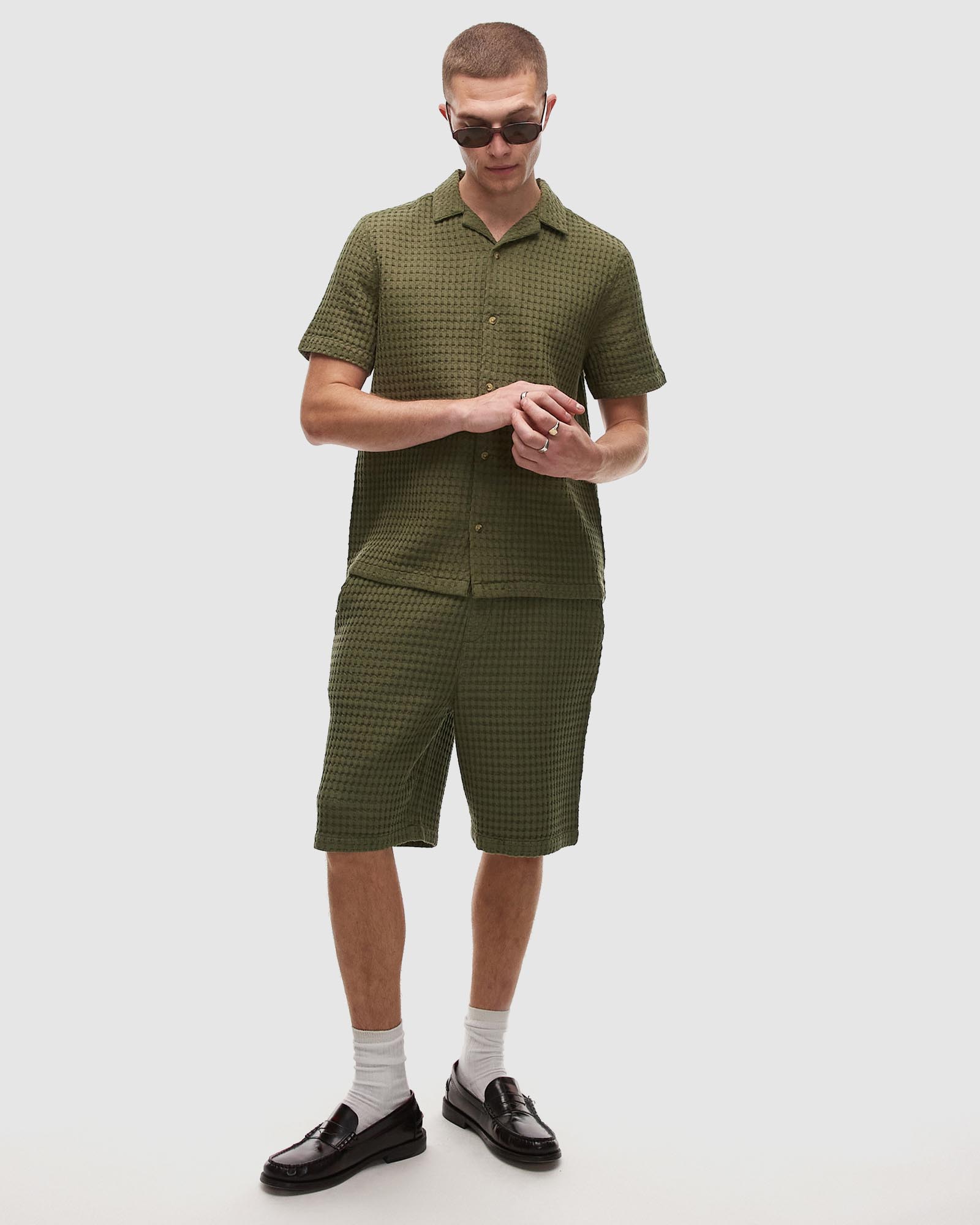Textured Grid Check Co-ords