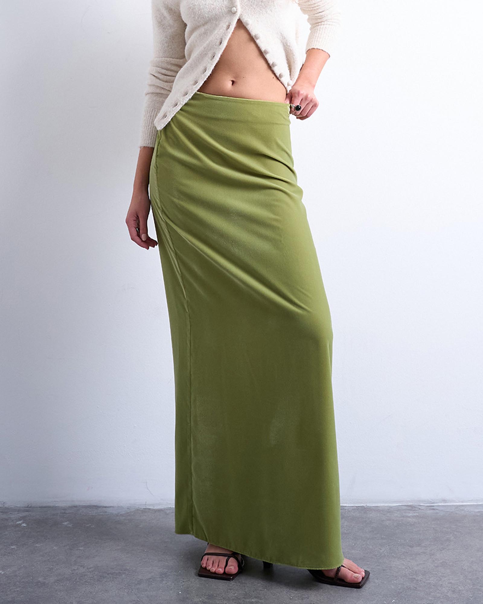Co-ord Velvet Maxi Skirt