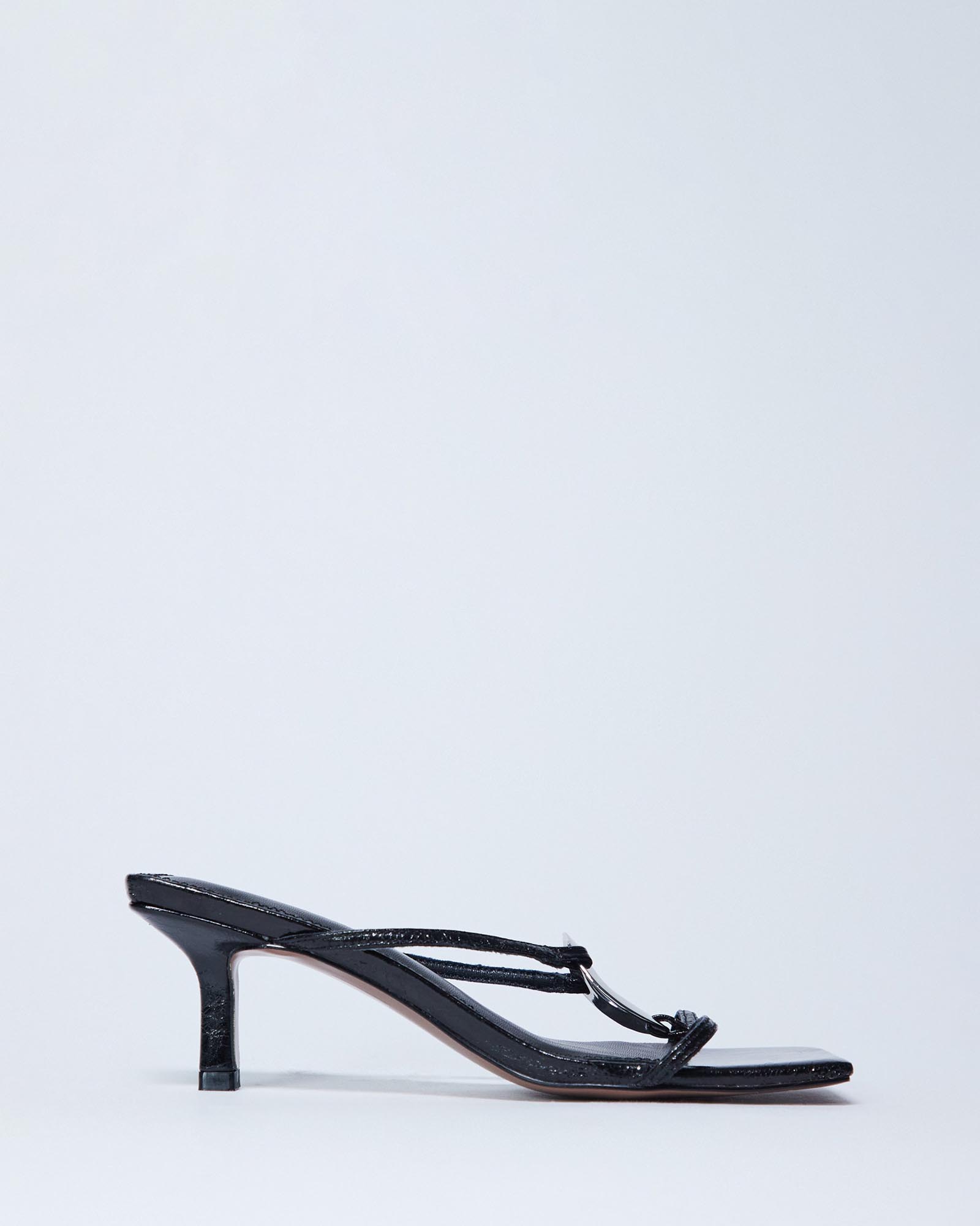 Alice Hardware Square Toe Heeled Mules