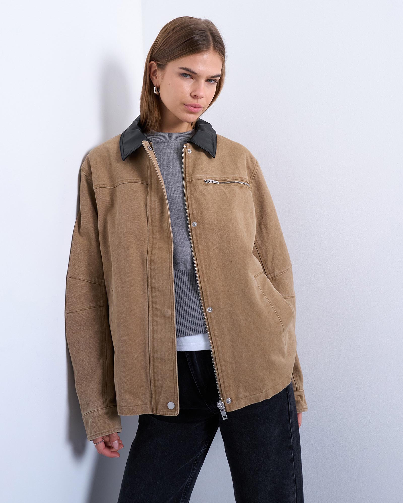Zip Through Barn Jacket