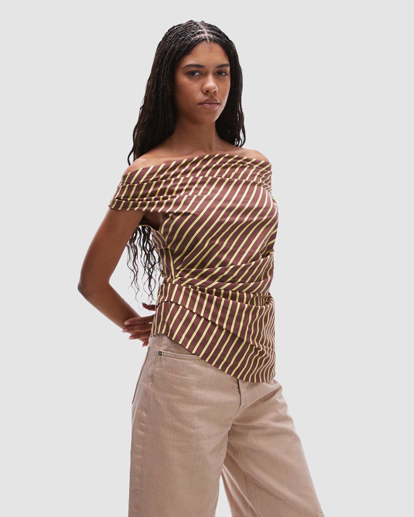 Drape Tucked Top