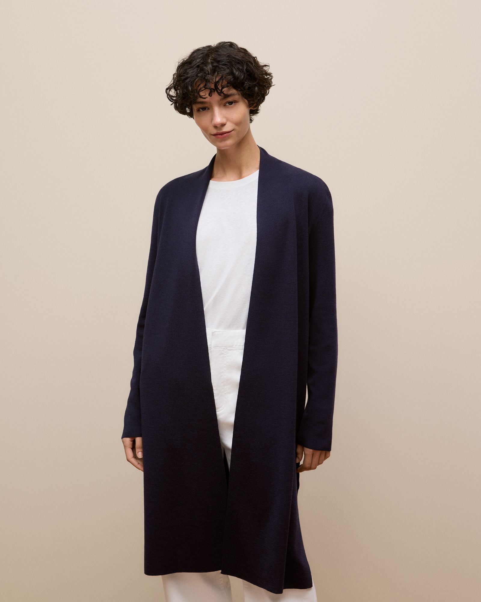 Merino Longline Cardigan in