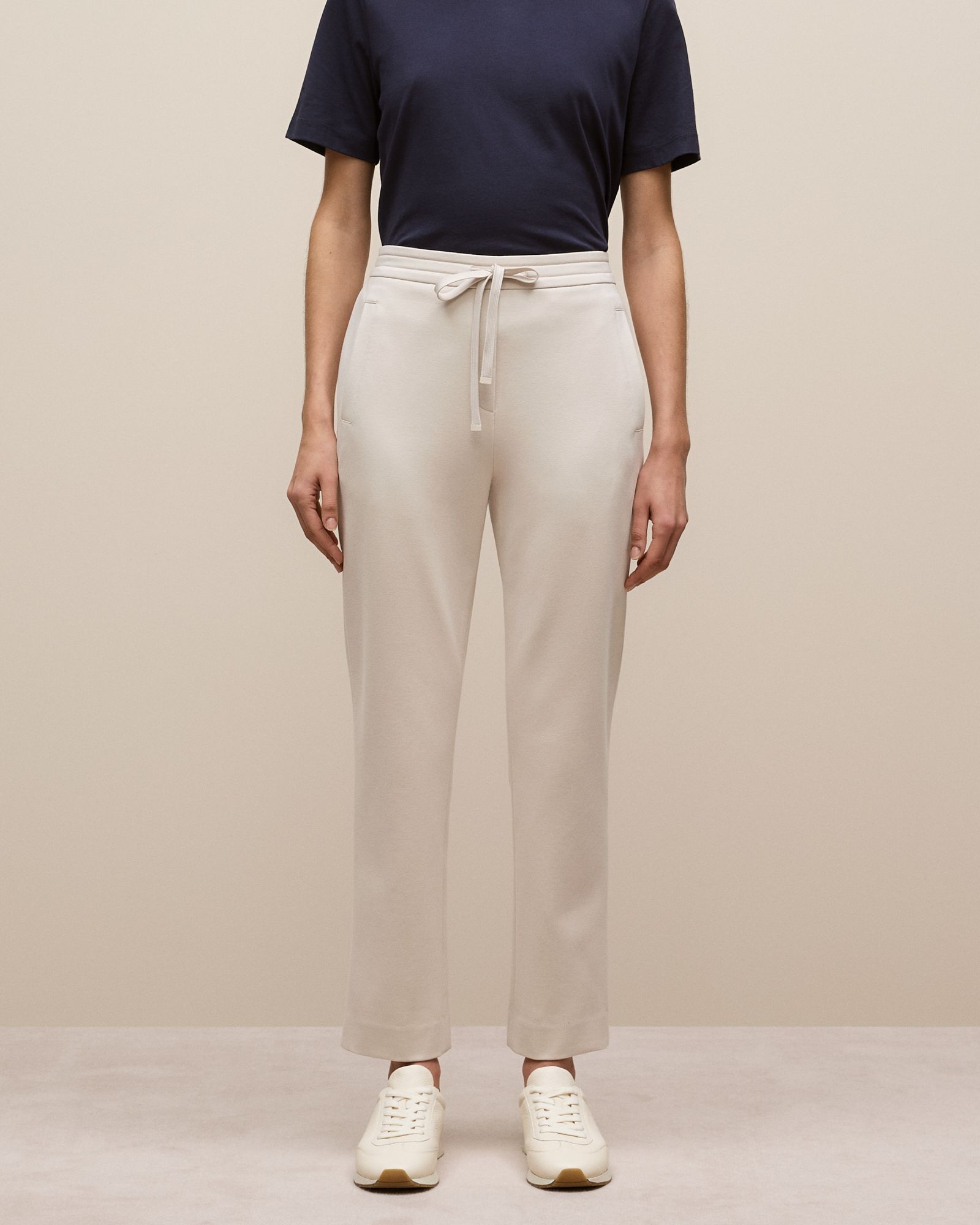Ponte Straight Leg Pant in Stone