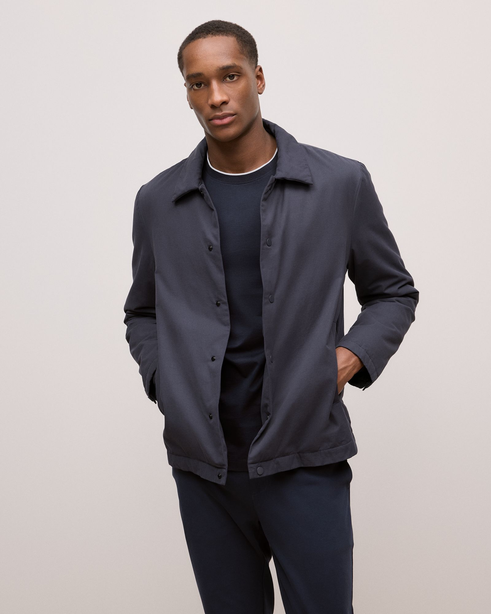 Travel Padded Jacket in Navy
