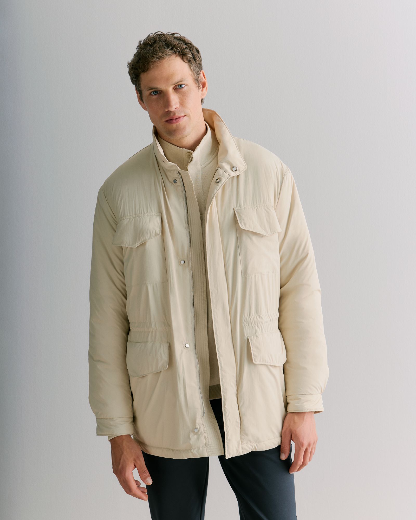 Longline Technical Field Jacket in Fawn