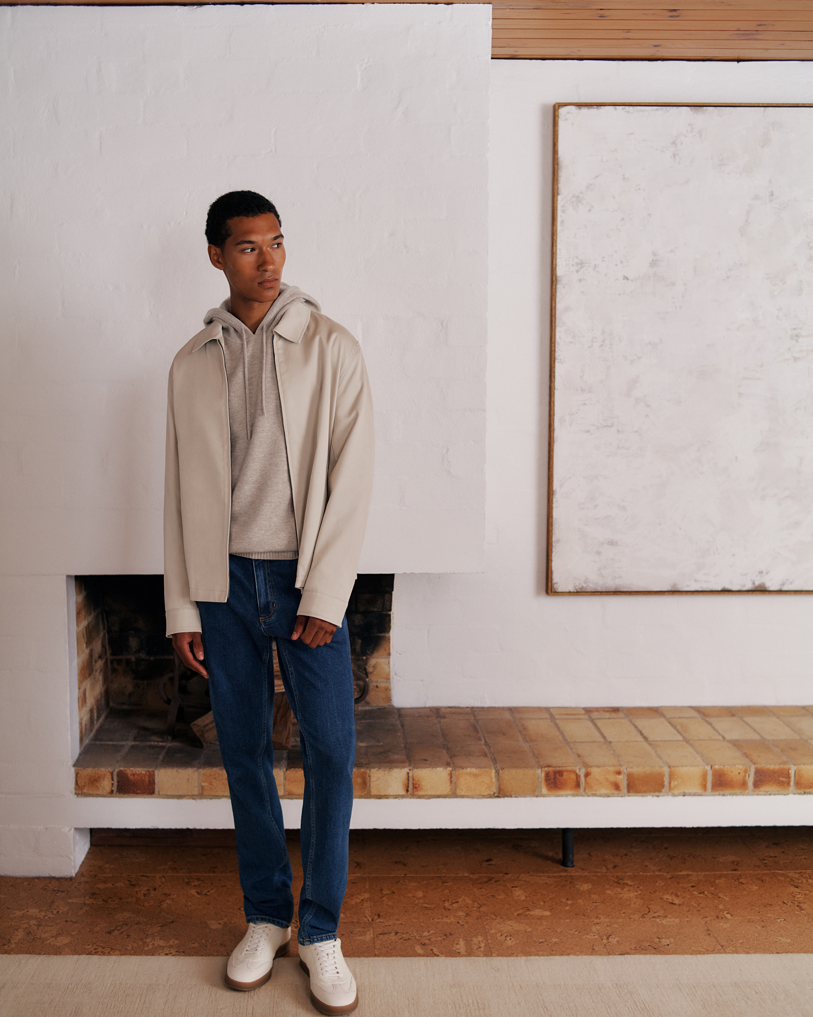 Harrington Jacket in Putty