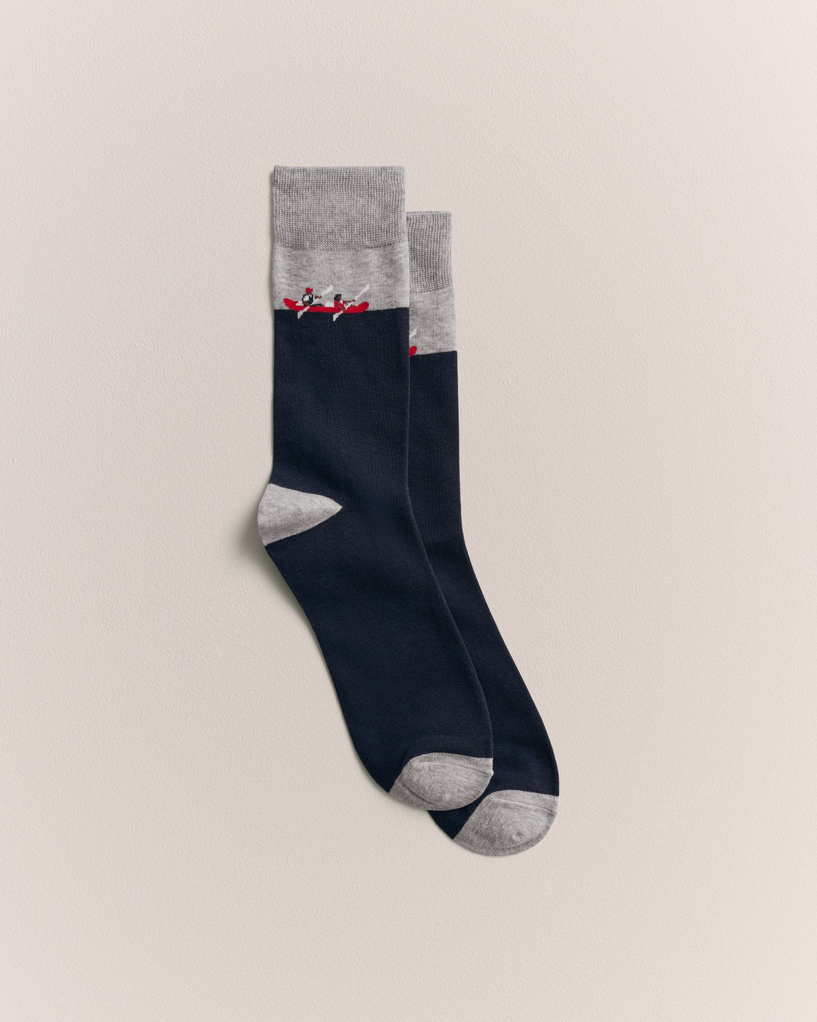 Row Boat Sock in Navy